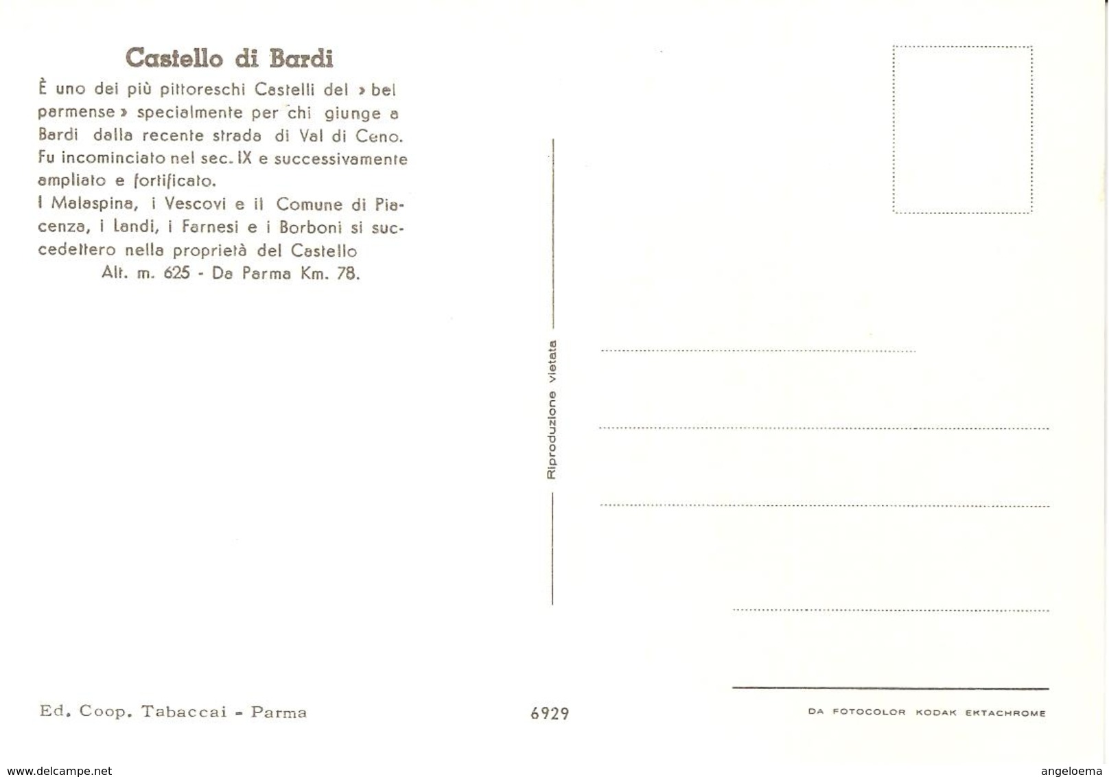 ITALIA - 1984 BARDI (PR) Castello Di Bardi Ann. Fdc Serie Castelli Su Cartolina Illustrata - 3263 - Altri & Non Classificati