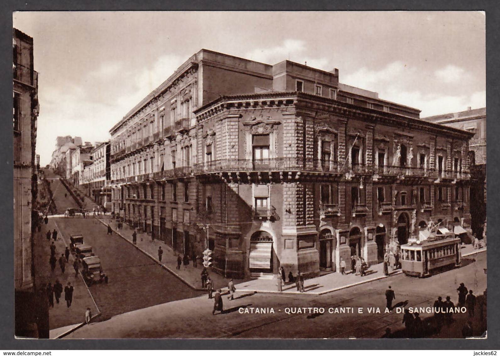 66698/ CATANIA, Quattro Canti E Via A Di Sangiuliano - Catania