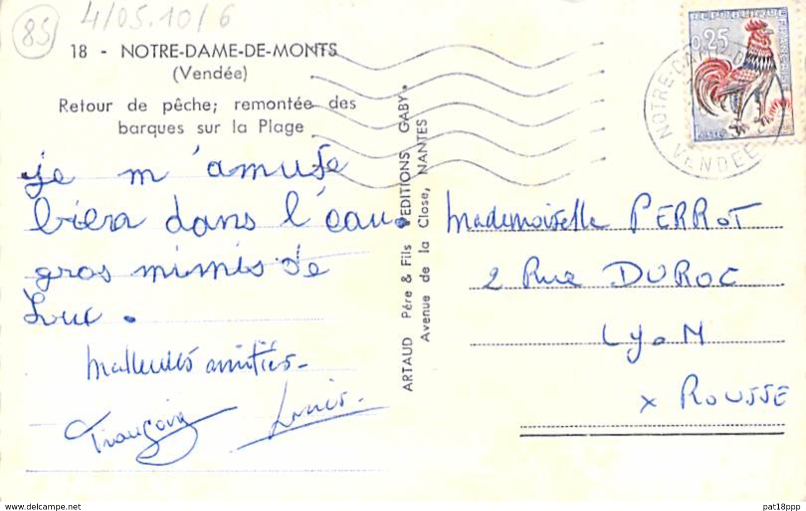 PECHE En MER - 85 - NOTRE DAME DE MONTS : Retour De Pêche ( Attelage D'ânes ) - CPSM N/B PF 1975 - Vendée - Pêche