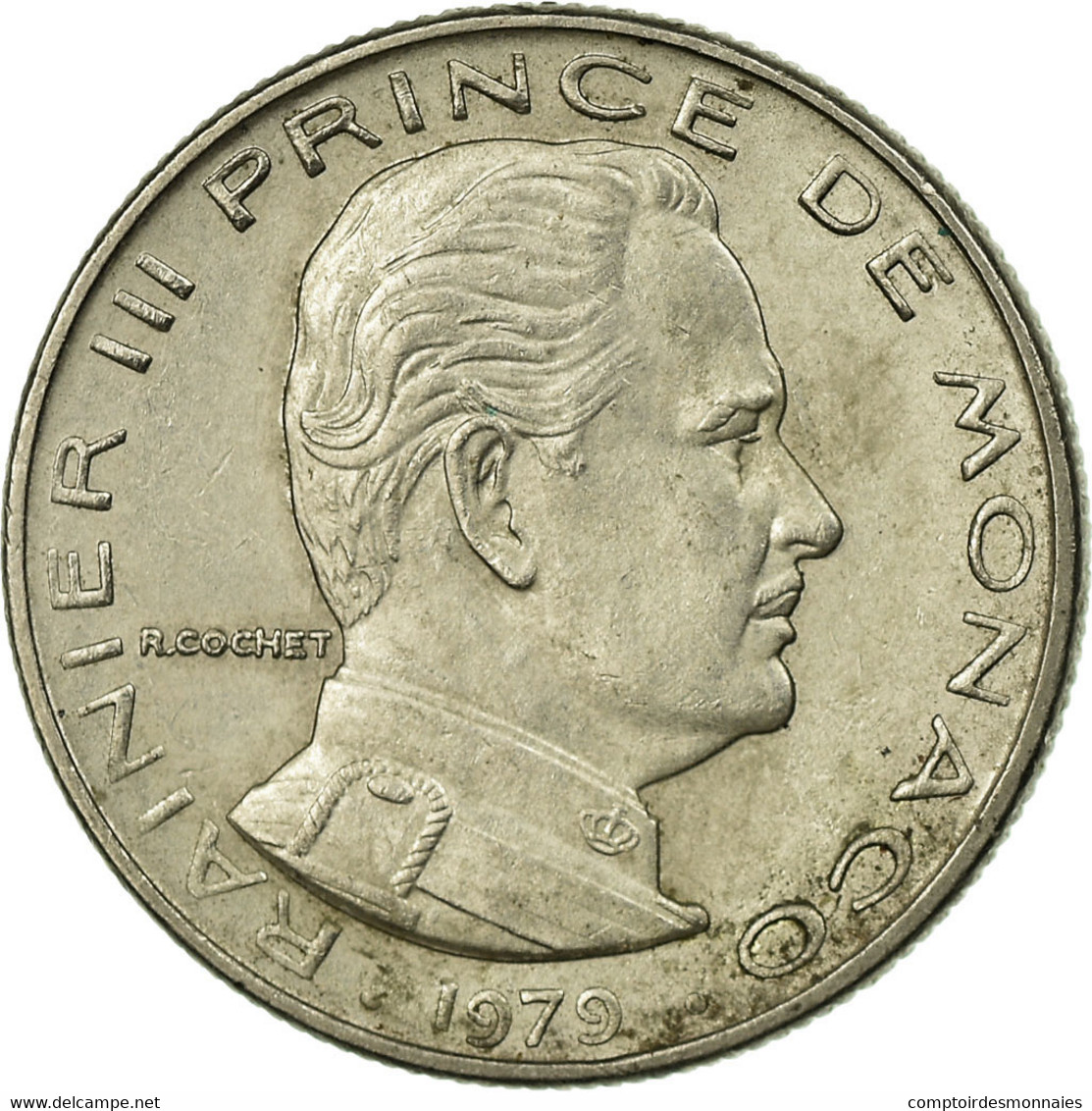 Monnaie, Monaco, Rainier III, 1/2 Franc, 1979, TB+, Nickel, Gadoury:MC 149 - 1960-2001 Franchi Nuovi