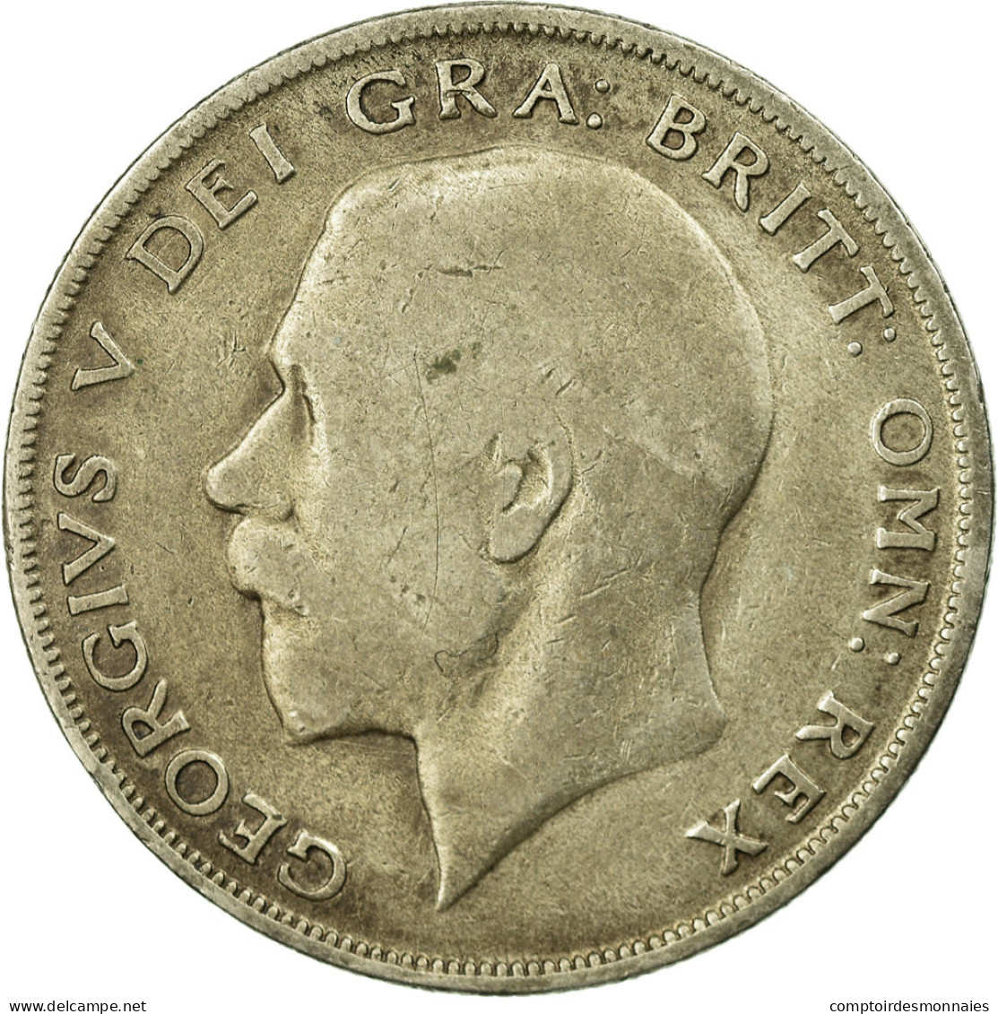 Monnaie, Grande-Bretagne, George V, 1/2 Crown, 1922, TB+, Argent, KM:818.1a - K. 1/2 Crown