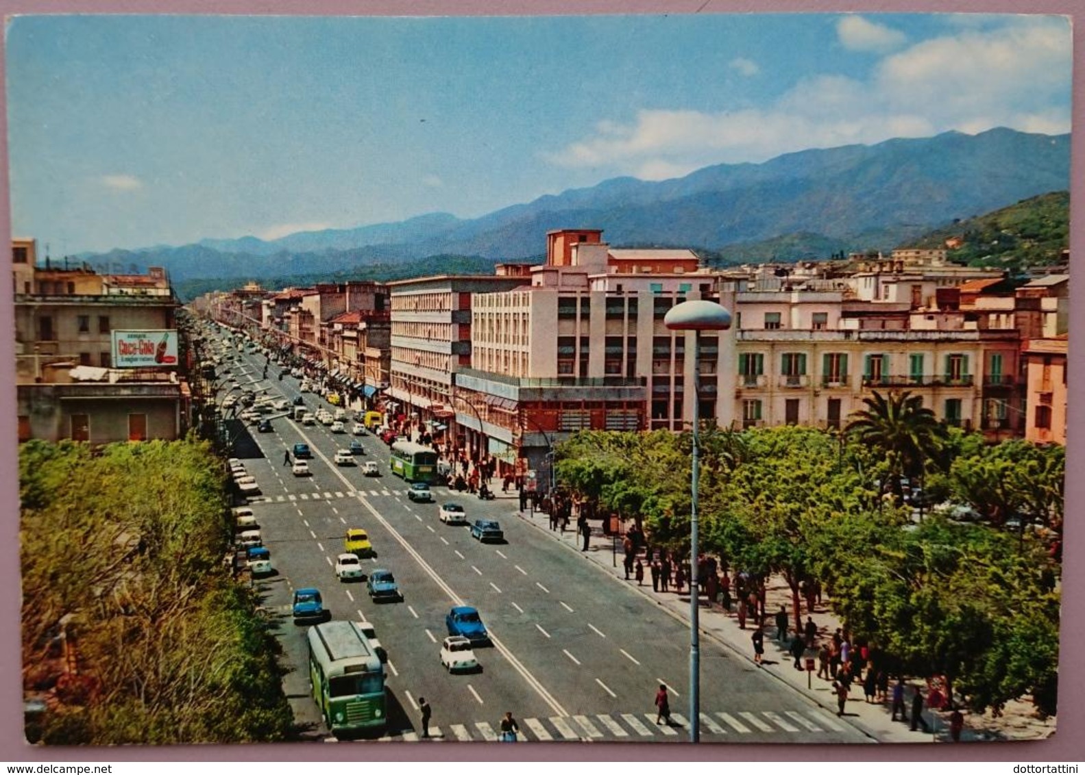 MESSINA - Viale San Martino - Auto, Cars, Bus, Insegna Coca Cola Sign -  Vg S2 - Messina