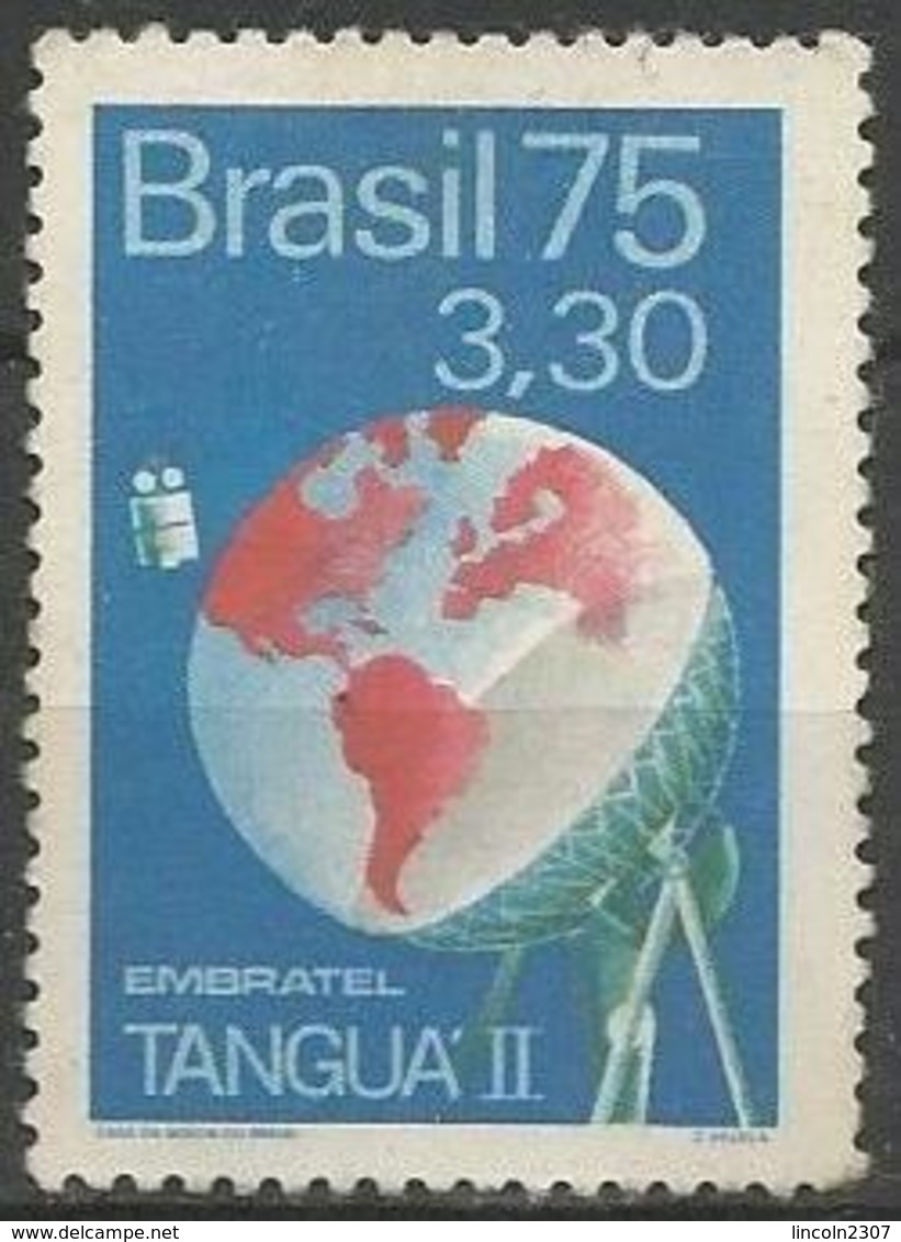 LSJP BRAZIL SATELLITE ANTENNA EMBRATEL TANGUA II 1975 - Unused Stamps