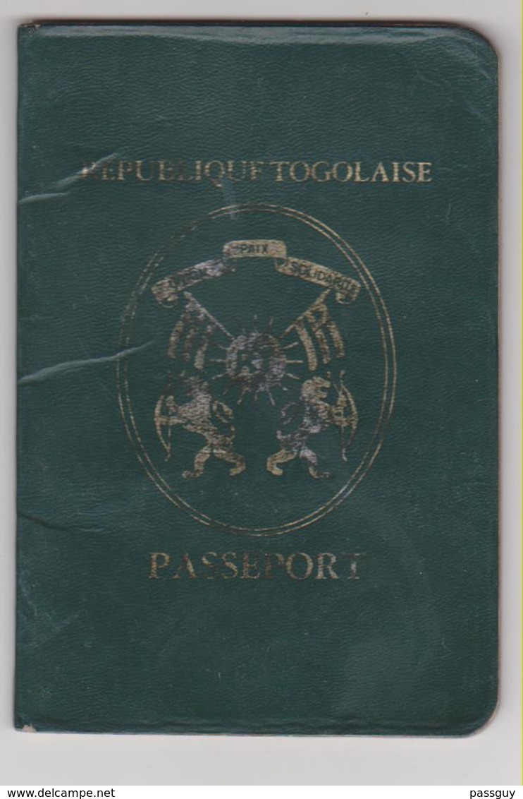 TOGO Passport 1989 Passeport – Reisepaß – Revenues/Fiscaux - Historical Documents