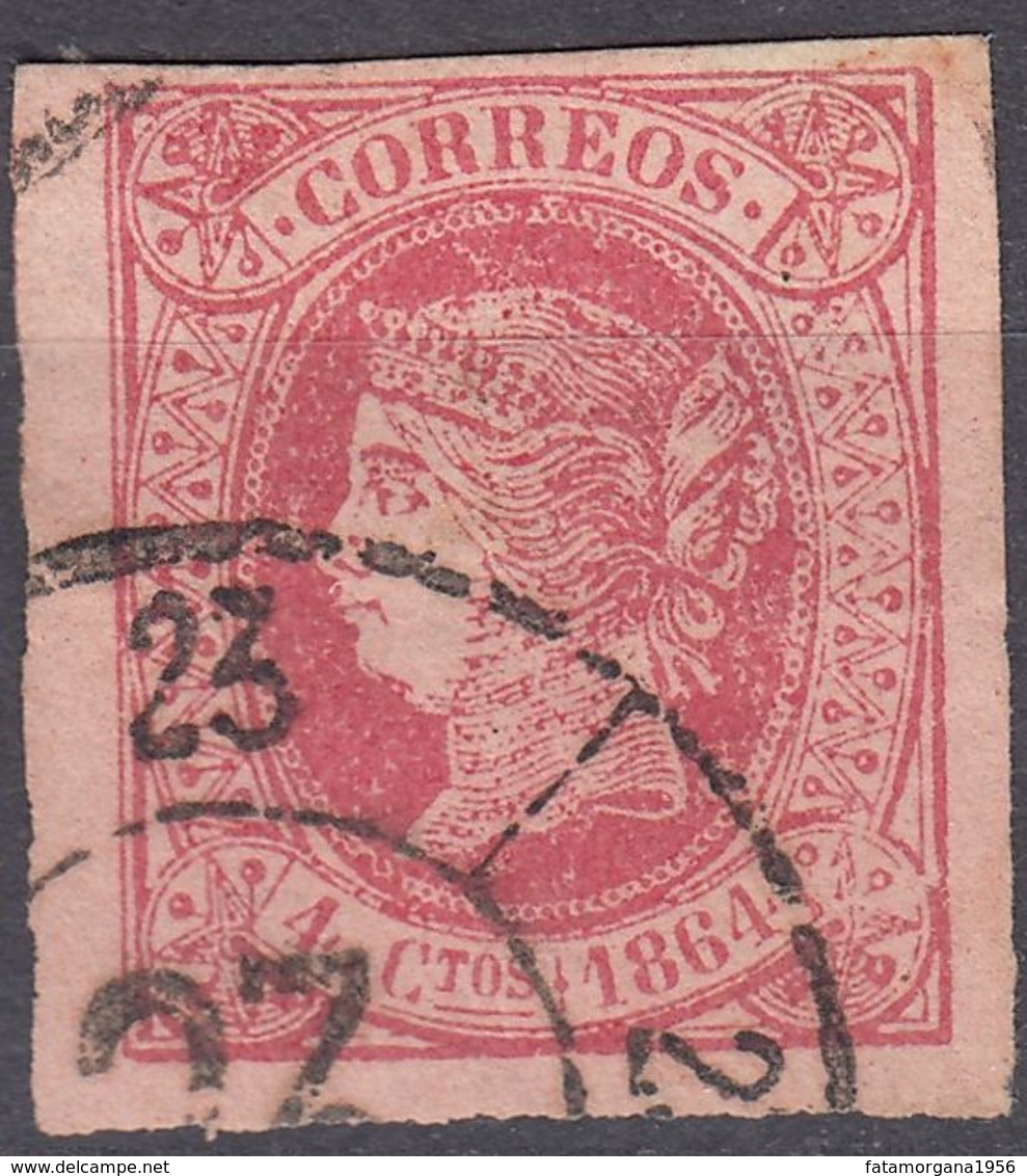 ESPAÑA - SPAGNA - SPAIN - ESPAGNE - 1864 - Yvert 60, Usato. - Usati