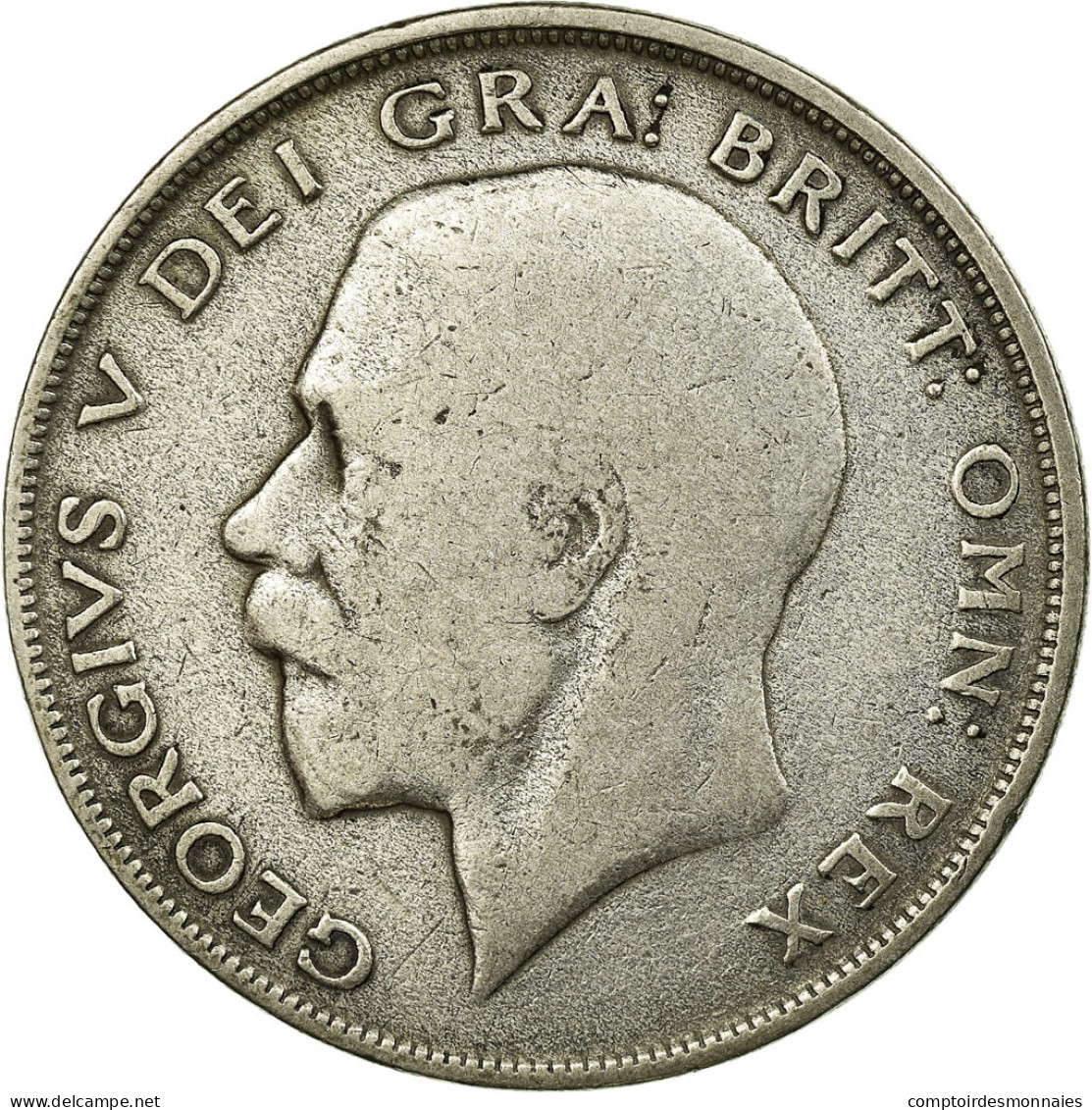 Monnaie, Grande-Bretagne, George V, 1/2 Crown, 1920, TB, Argent, KM:818.1a - K. 1/2 Crown