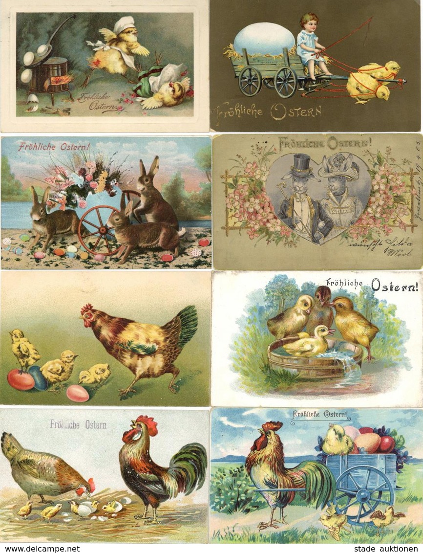 Ostern Album Mit Circa 240 Ansichtskarten Dabei Sehr Schöne Präge-Karten I-II Paques - Pâques
