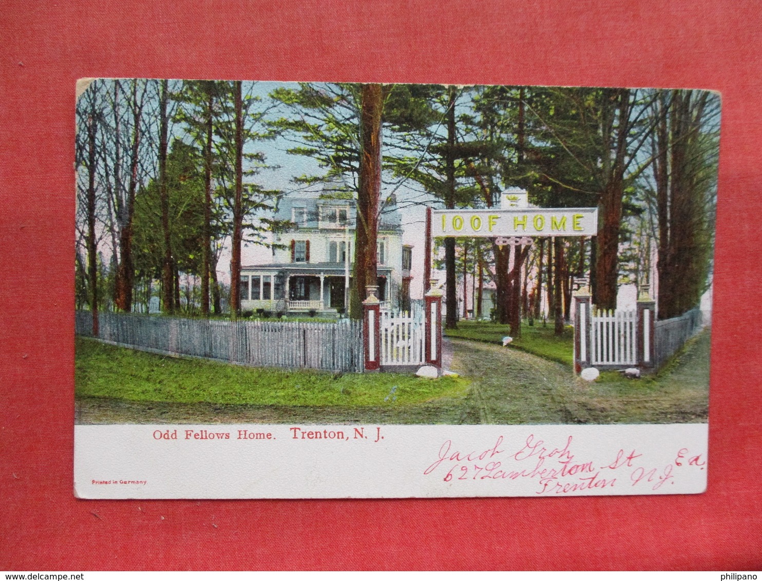 Odd Fellows Home    Trenton  NJ------ref 3301 - Other & Unclassified