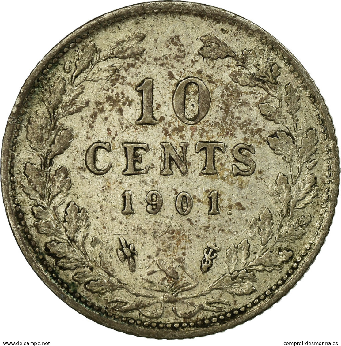 Monnaie, Pays-Bas, Wilhelmina I, 10 Cents, 1901, TTB, Argent, KM:119 - 10 Cent