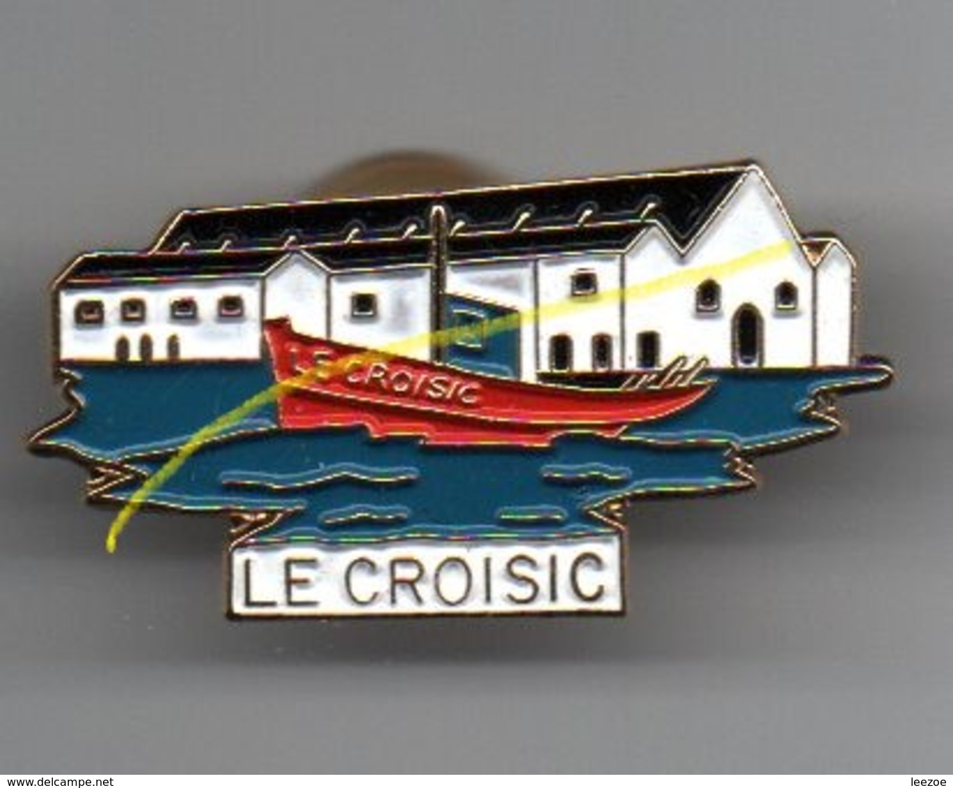 Pin's Mer, Bateau, Le Croisic Doré à L'or Fin, Commune Du Pays De La Loire, Département De La Loire-Atlantique...BT11 - Villes