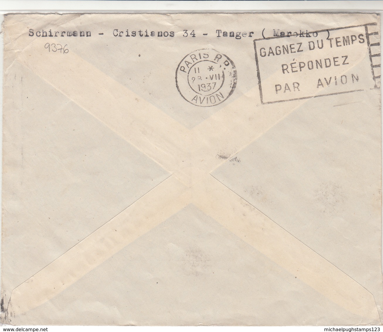 Morocco Agencies / Tangier / Airmail / Germany - Morocco (1956-...)