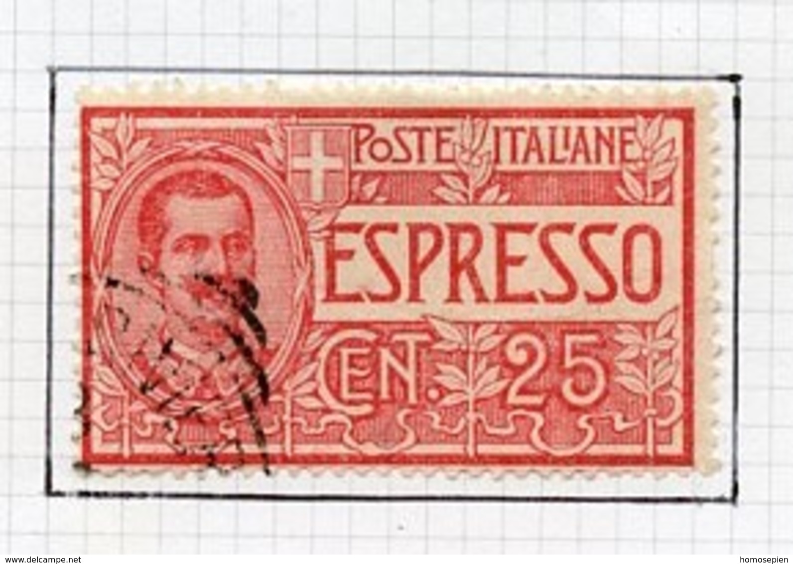 Italie - Italy - Italien Poste Exprès 1903 Y&T N°LE1 - Michel N°85 (o) - 25c Victor Emmanuel III - Eilsendung (Eilpost)