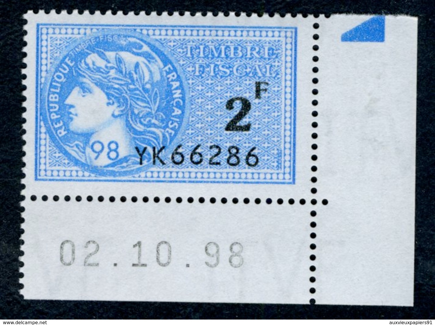 9 Timbres fiscaux (fiscal) de la Série Fiscale Unifiée) n° 502,503,504,505,507,508,509,510 et 511 neuf - Coins datés