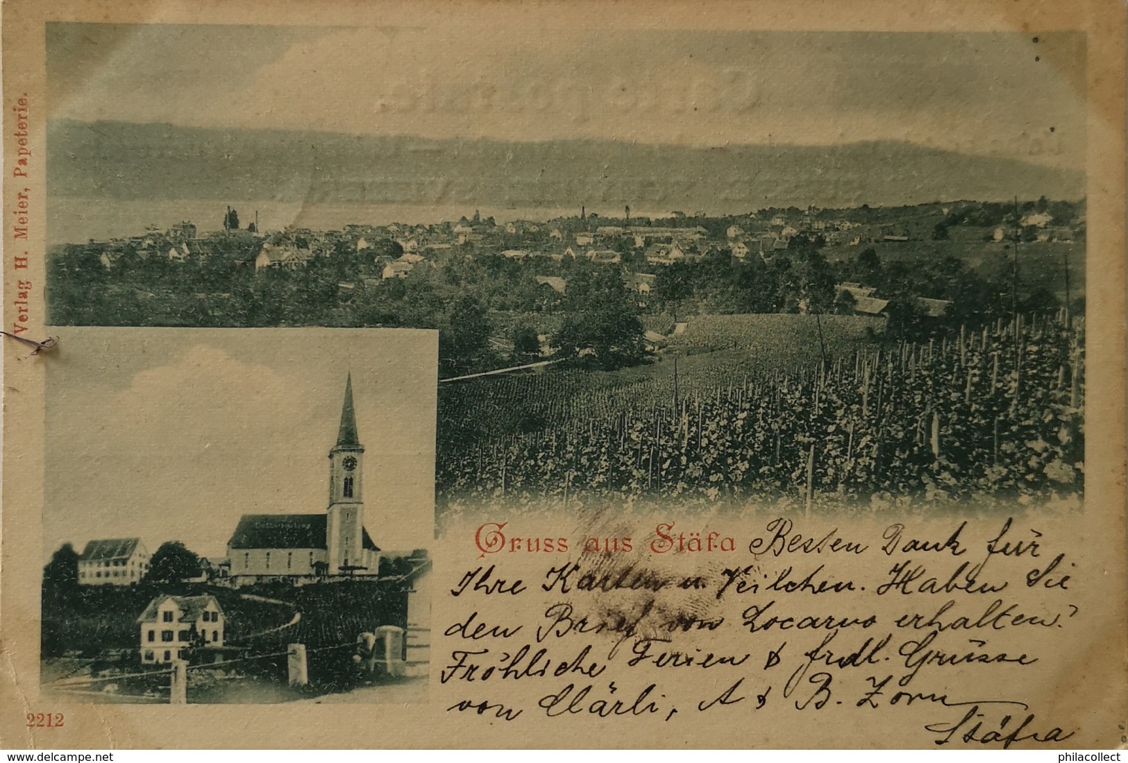 Suisse (ZH) Stafa // Gruss Aus Stafa 1904 Rare - Stäfa