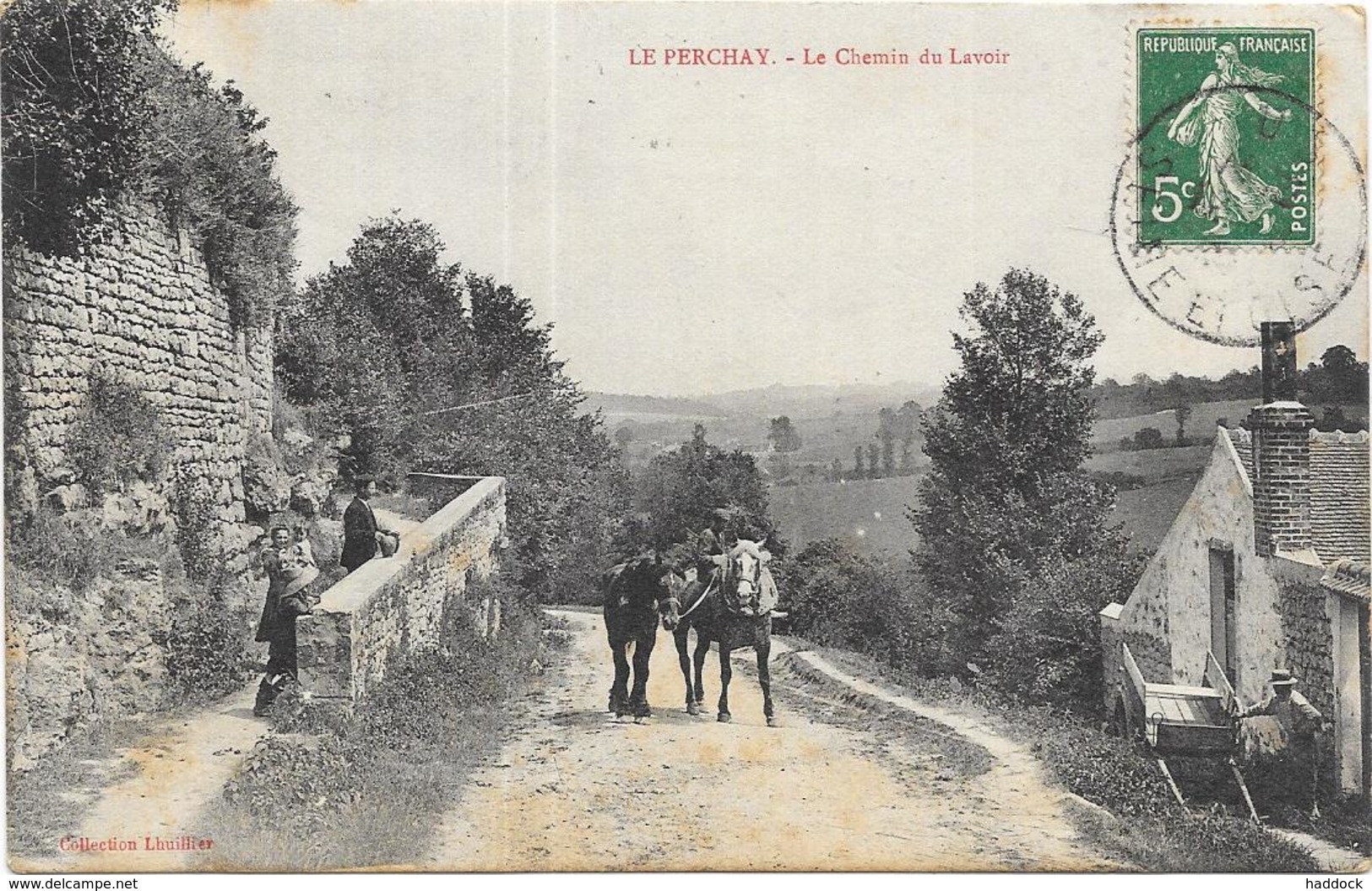 LE PERCHAY: LE CHEMIN DU LAVOIR - Autres & Non Classés