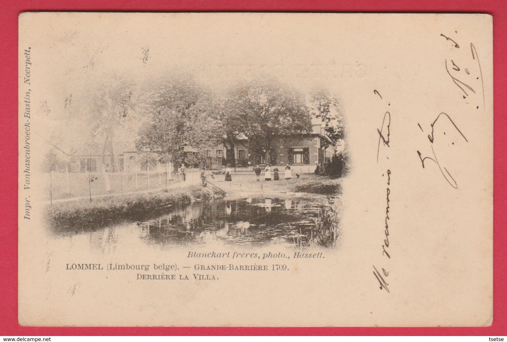 Lommel - Grande Barrière 1709 - Derrière La Villa - 1902 ( Verso Zien ) - Lommel