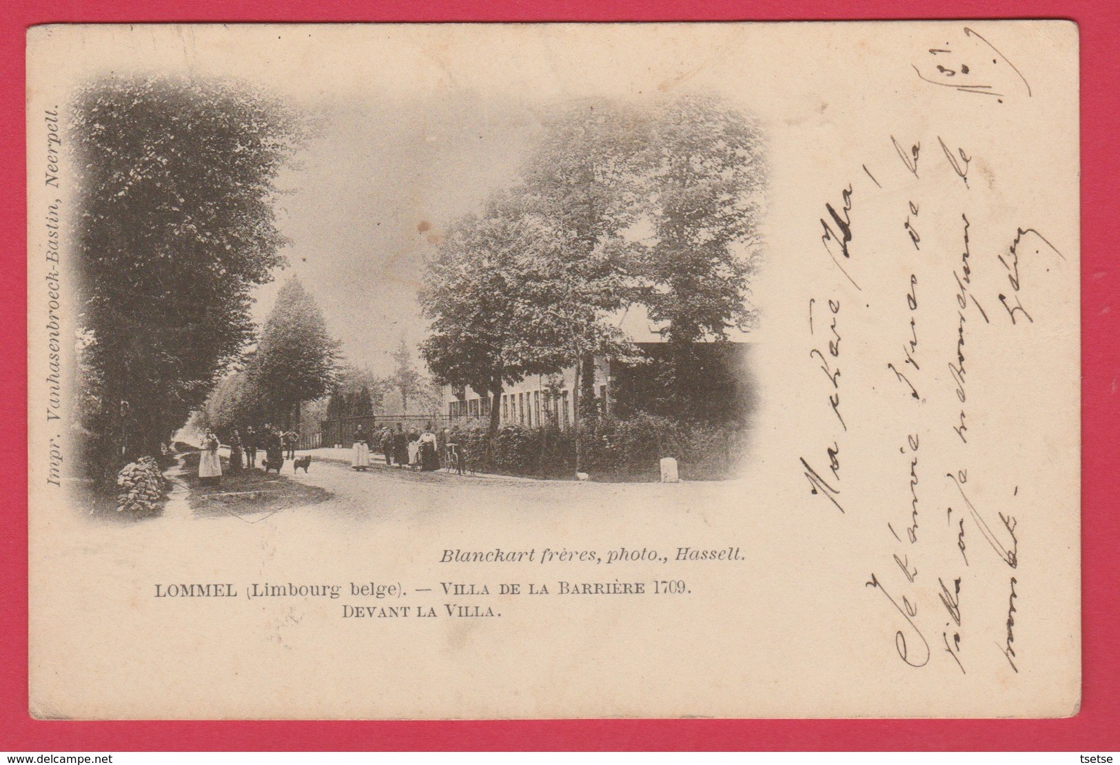 Lommel - Grande Barrière 1709 - Devant La Villa - 1902 ( Verso Zien ) - Lommel