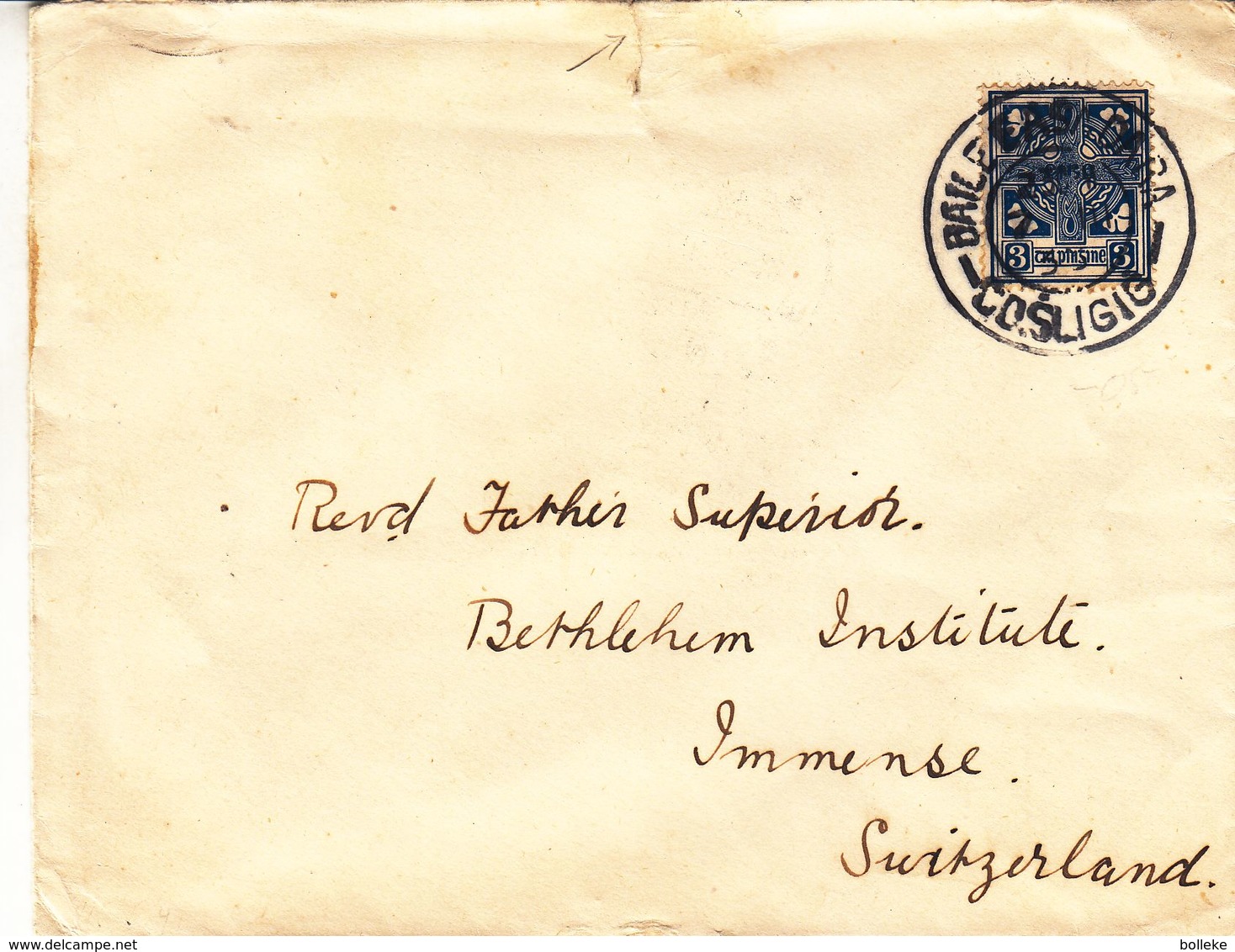 Irlande - Lettre De 1933 - Oblit Baile East Dora - Exp Vers Immense - Lettres & Documents