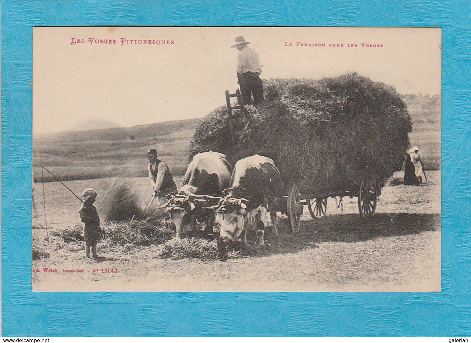 La Fenaison Dans Les Vosges. - Attelage Bœufs. - Les Vosges Pittoresques. - Autres & Non Classés