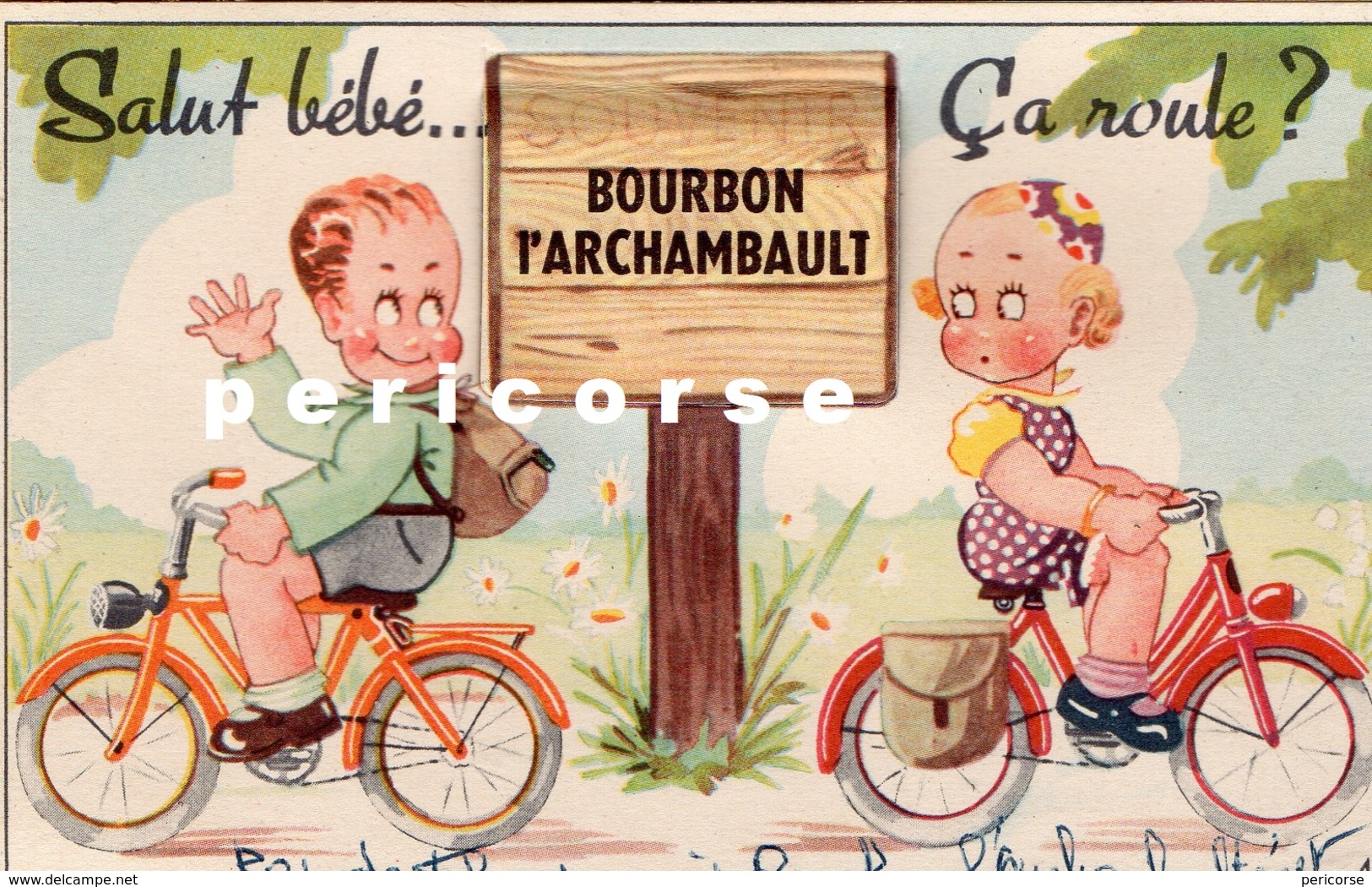 03  Bourbon  L'Archambault  Carte à Systeme - Bourbon L'Archambault