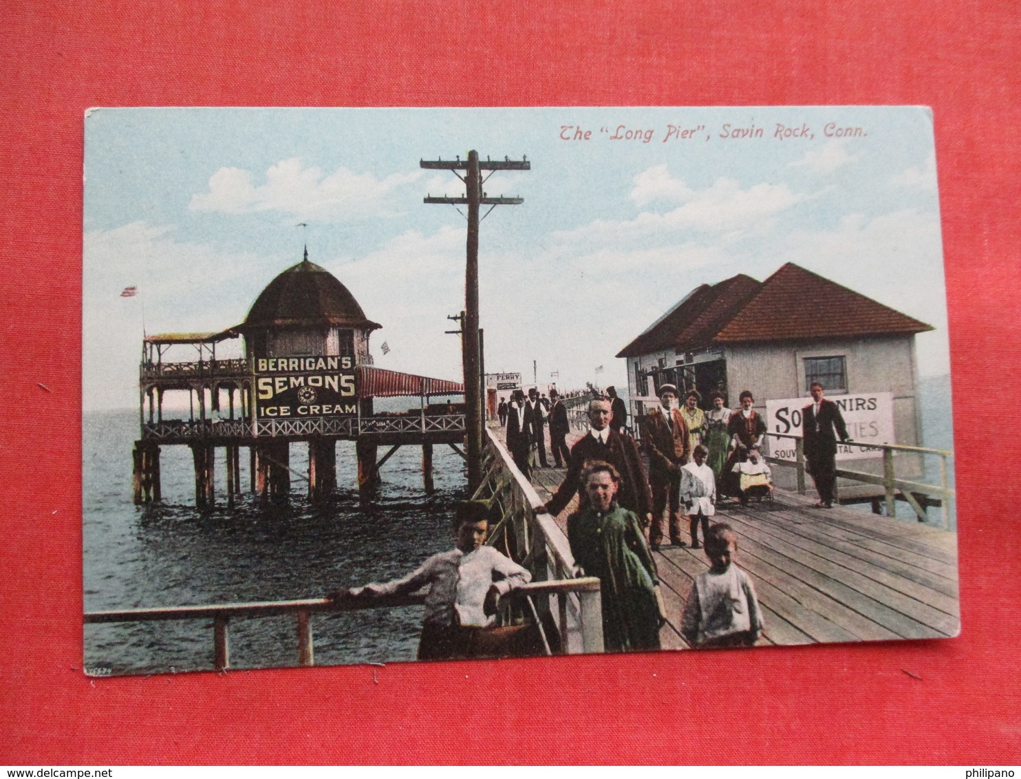 -Semon's Ice Cream The Long Pier         Savin Rock  Connecticut -ref 3301 - Other & Unclassified