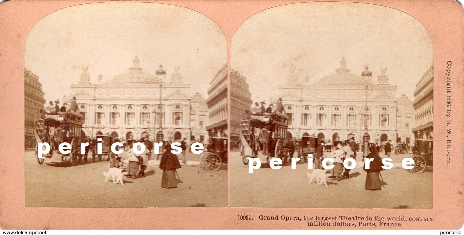 75 Paris  Grand Opera  ( Photo Stéréoscopique Albumine ) - Stereo-Photographie