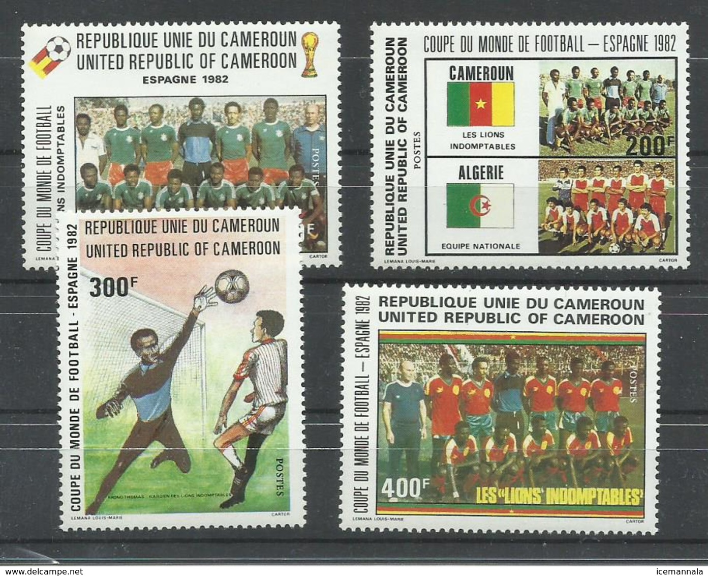 CAMERUN  YVERT  693/96   MNH   ** - Camerún (1960-...)