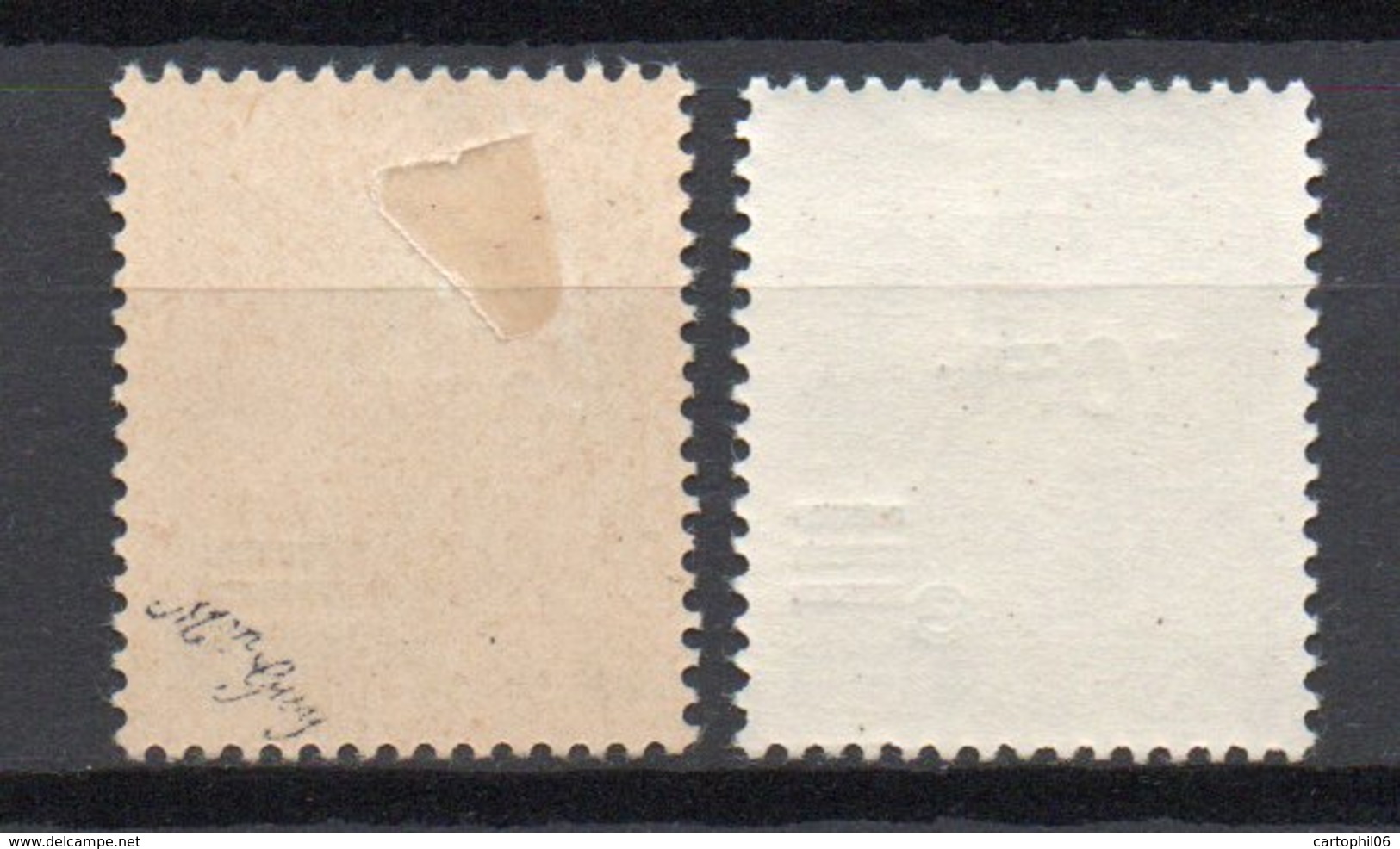 - SARRE N° 216A Neuf * - 10 C. S. 2 P. Gris 1947 - PAPIER JAUNÂTRE - Signé Maison GUY - Cote 50 EUR - - Ungebraucht