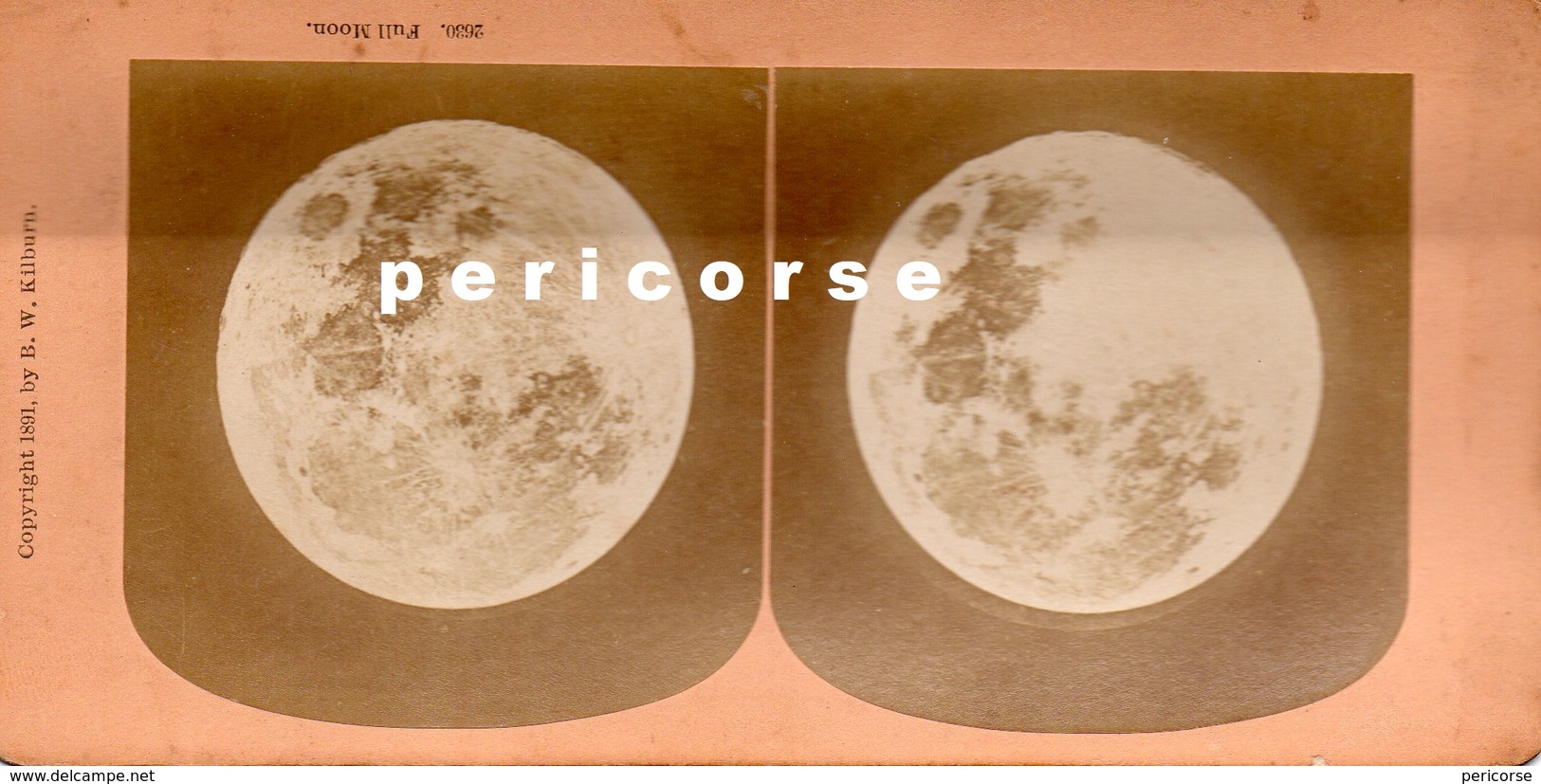 Full Moon ( Photo Stéréoscopique Albumine De B.W. Kilburn) - Photos Stéréoscopiques