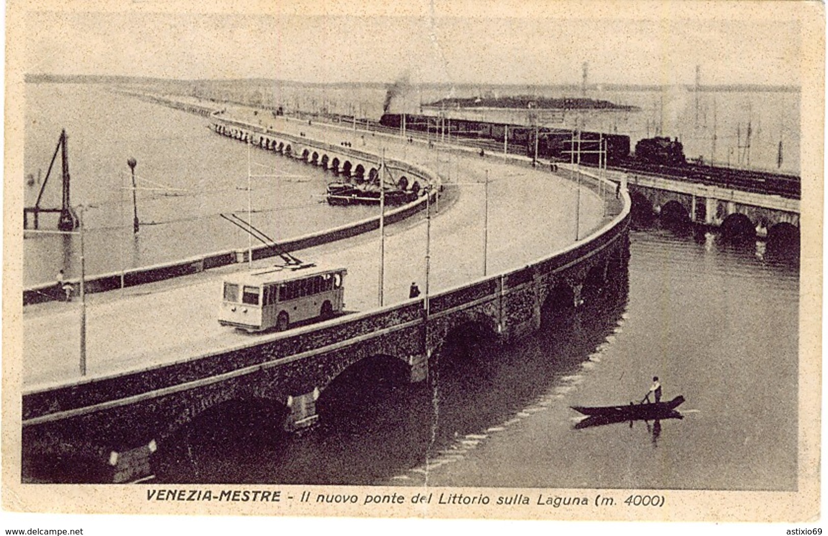 VENEZIA MESTRE IL NUOVO PONTE LITTORIO SULLA LAGUNA - Venezia