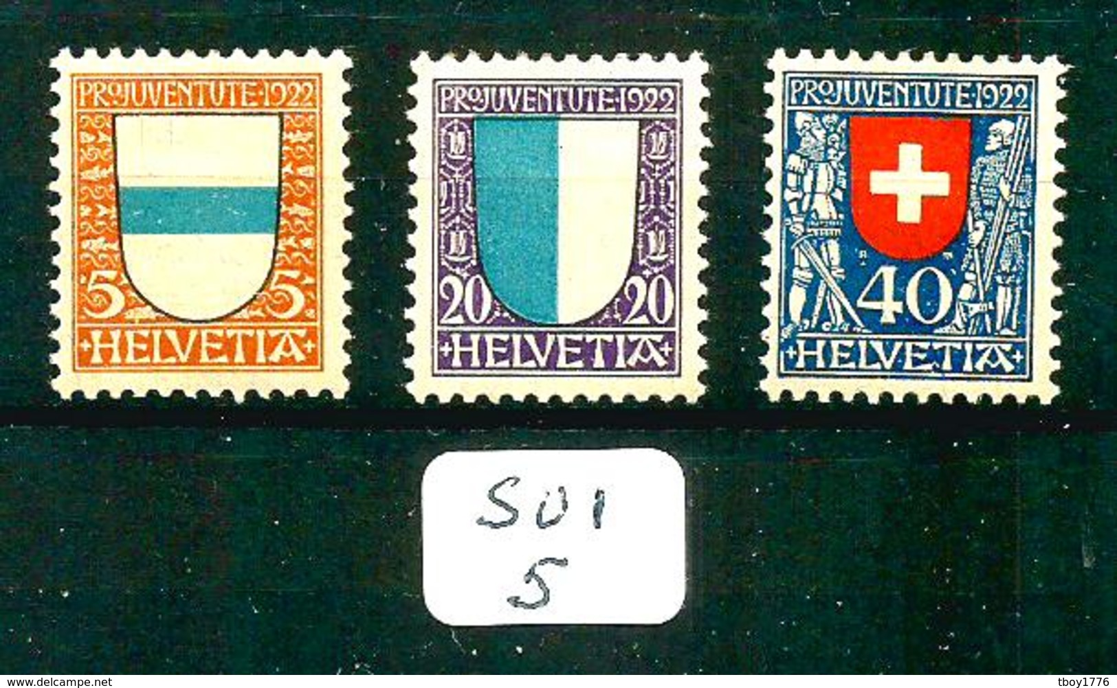 SUI YT 188/191 Manque 189 SBK J21/J24 Manque J22 En X. - Unused Stamps