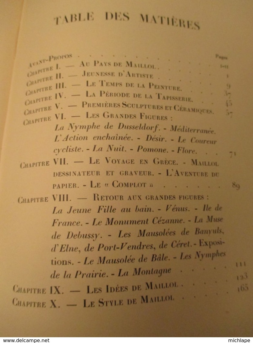 livre broché - MAILLOL - par judith CLADEL ( dédicace de l'auteur ) format17X 23 cm  175 pages  bon etat