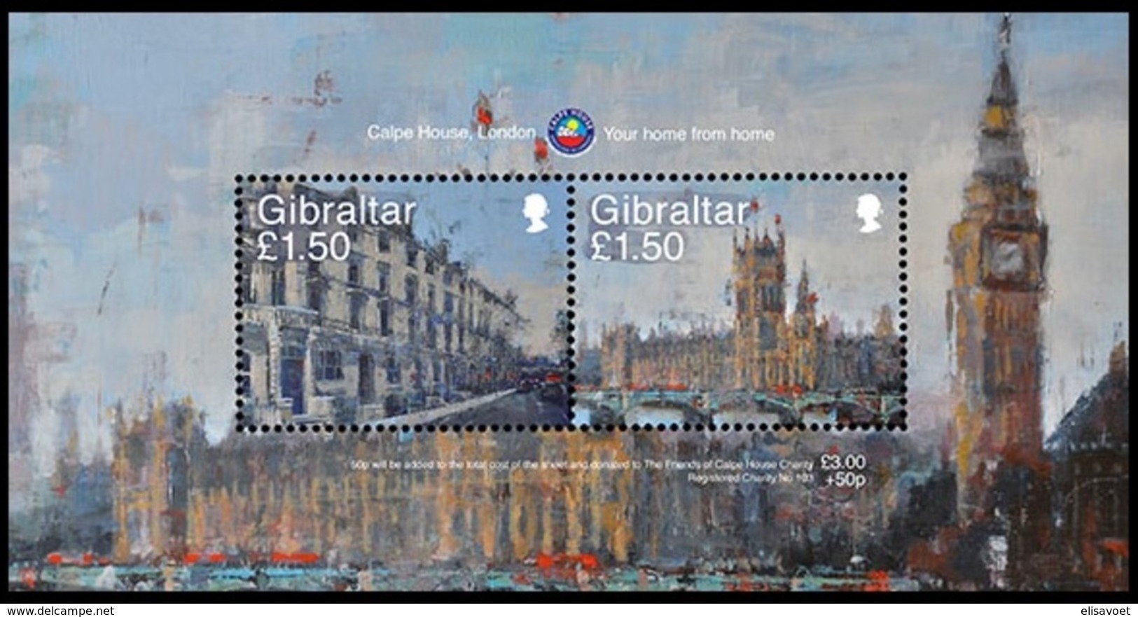 Gibraltar  2018 Micheln° Bloc 136 *** MNH Calpe House, London - Gibraltar