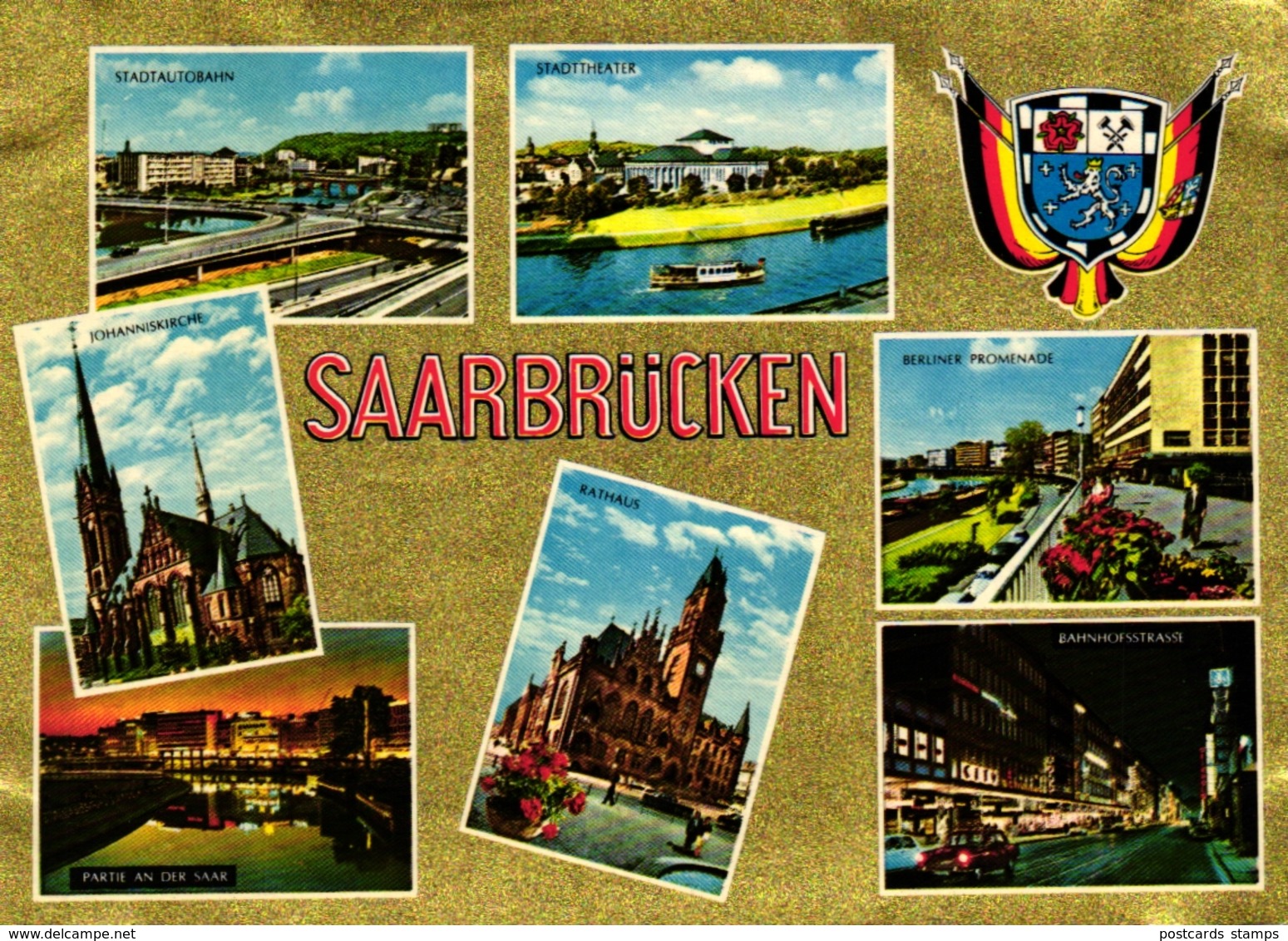 Saarbrücken, Mehrbild-AK, Ca. 60er Jahre - Saarbrücken