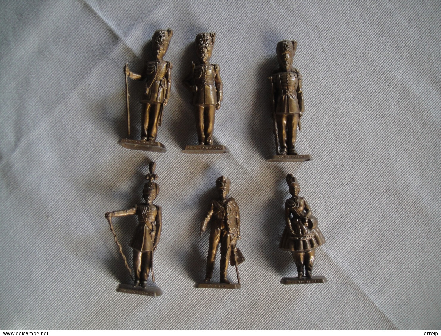 6 Figurines Mokarex Cantinière, Grenadier, Officier Grenadier - Army