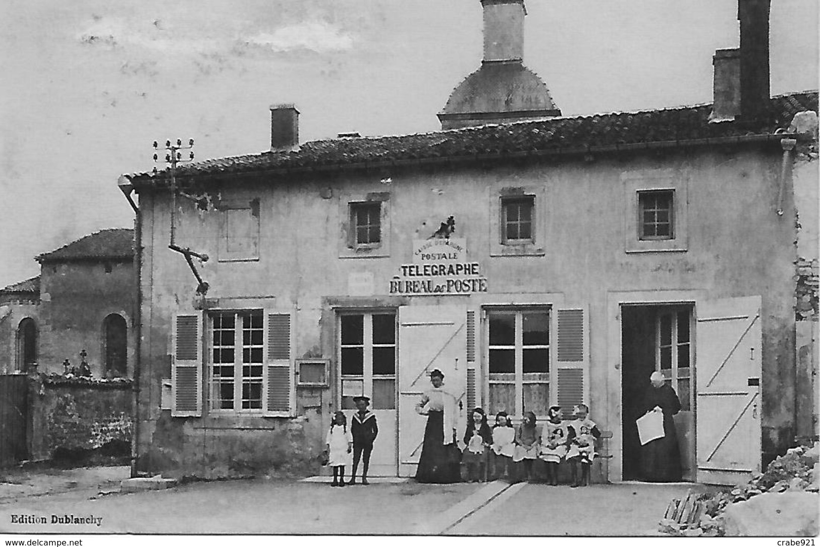 43 LE PUY EN VELAY LE BUREAU DE POSTE En 1914 POSTIERE ET CLIENTS  EDITIONS DUBLANCHY - Le Puy En Velay