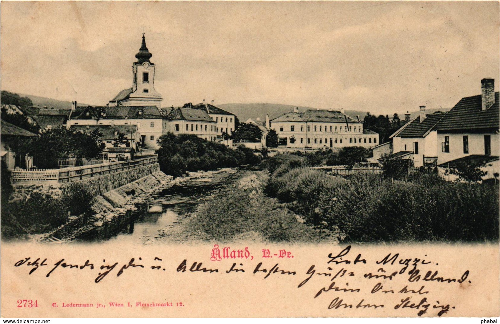 Austria, Niederösterreich, Alland, Village Scene, Old Postcard 1900 - Other & Unclassified