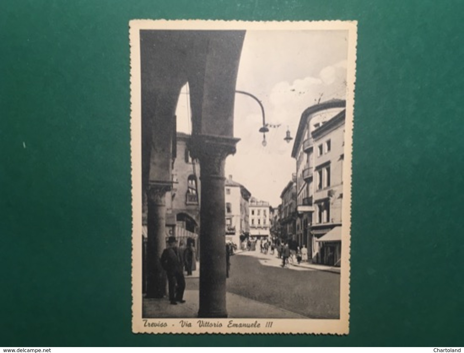 Cartolina Treviso - Via Vittorio Emanuele III - 1943 - Treviso