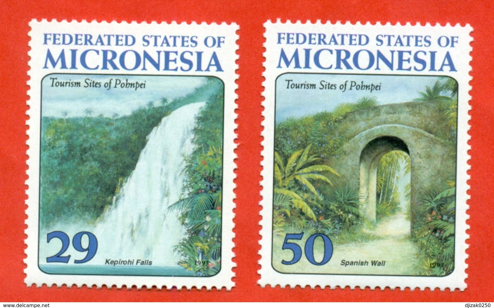 Micronesia 1993. Tourism. Unused Stamps. - Micronesia