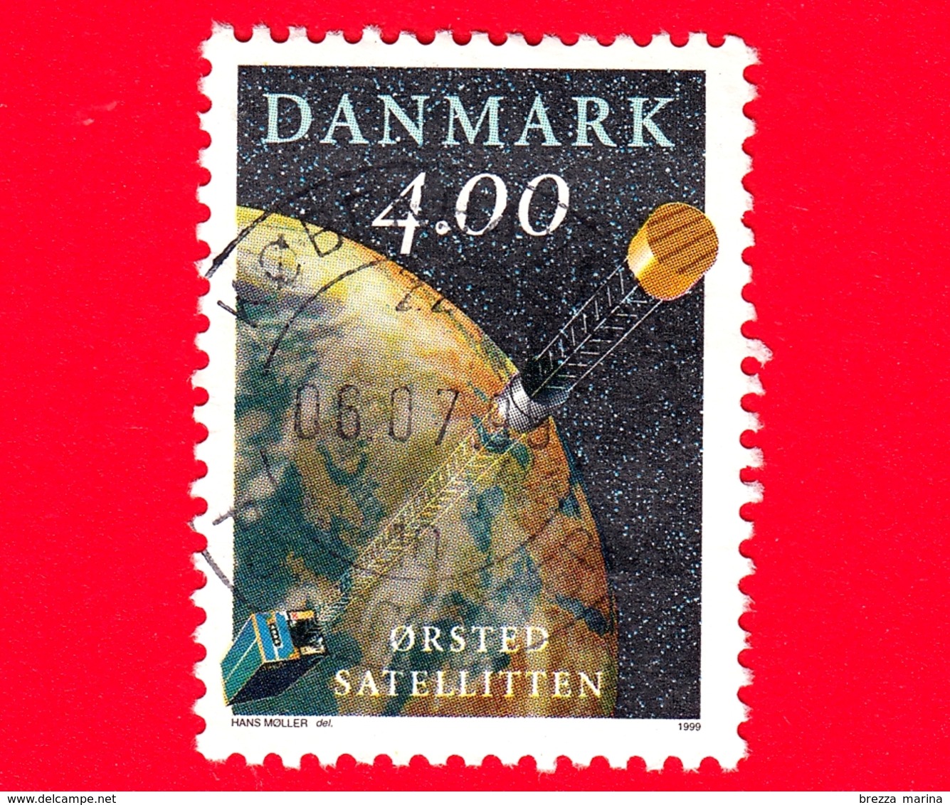 DANIMARCA - Danmark - 1999 - Spazio - Space - Satellite Oersted - 4.00 - Usati