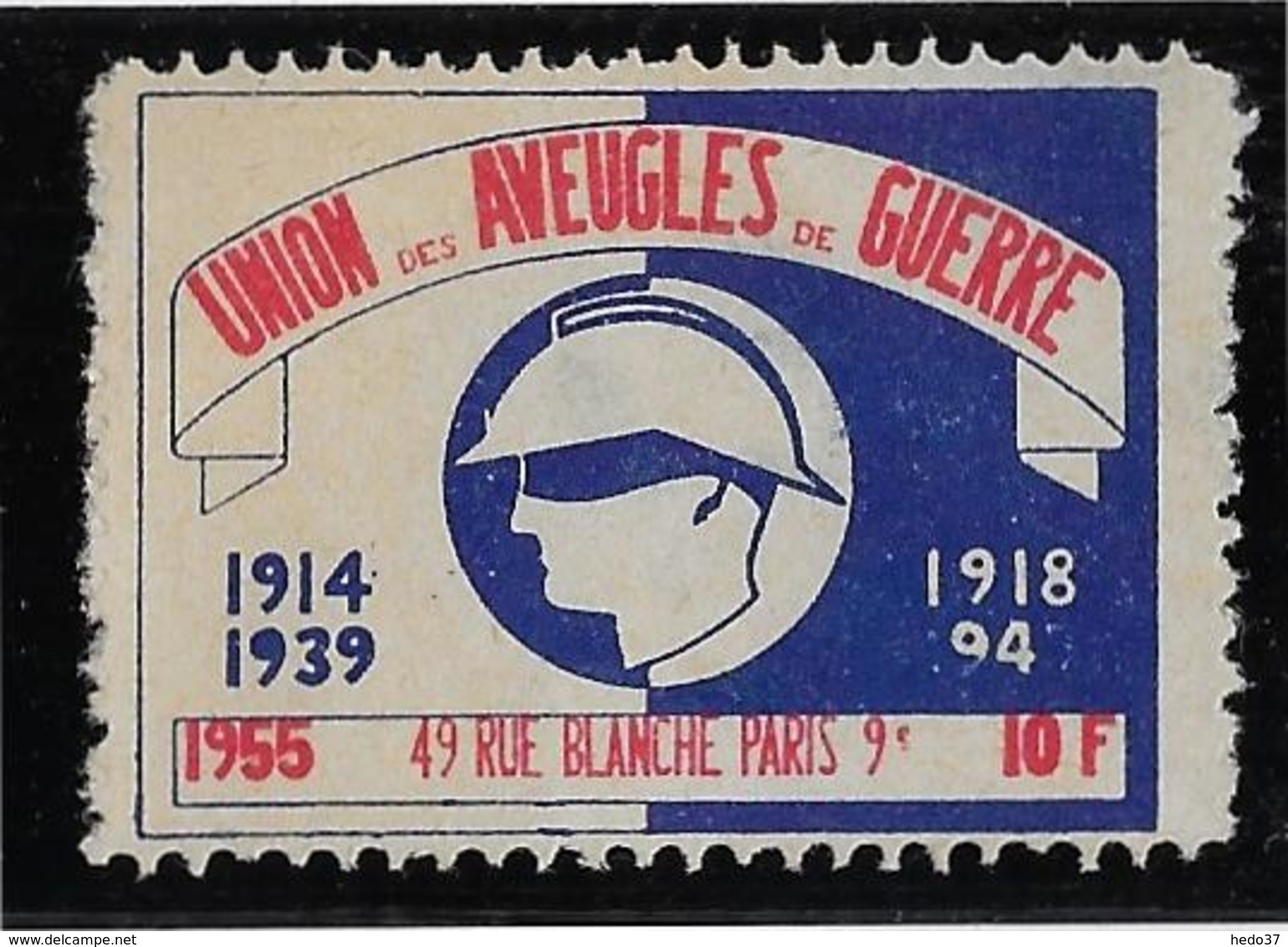 France Vignette Aveugles De Guerre - Neuf Sans Gomme - B/TB - Autres & Non Classés