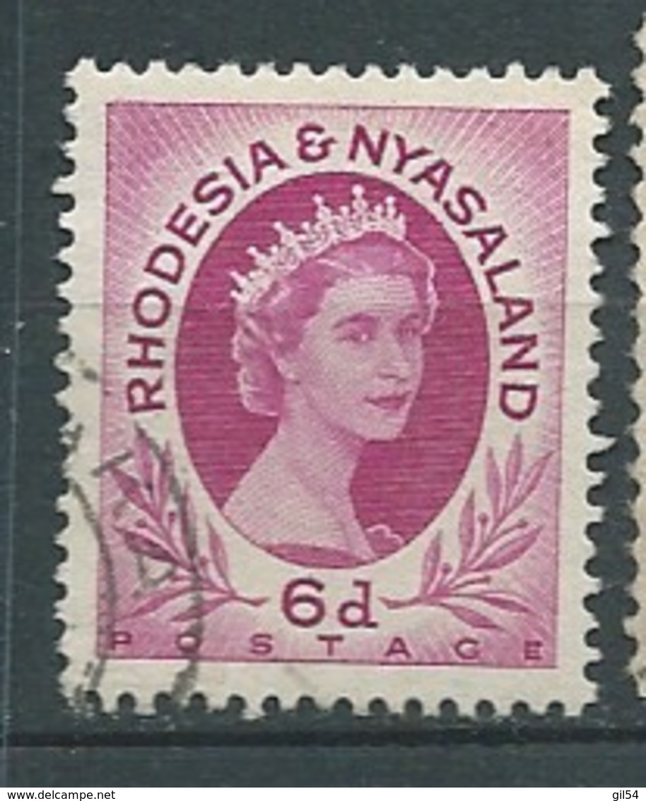 Rhodésie - Nyasaland   - Yvert N° 7  Oblitéré    -   Bce 181120 - Rodesia & Nyasaland (1954-1963)