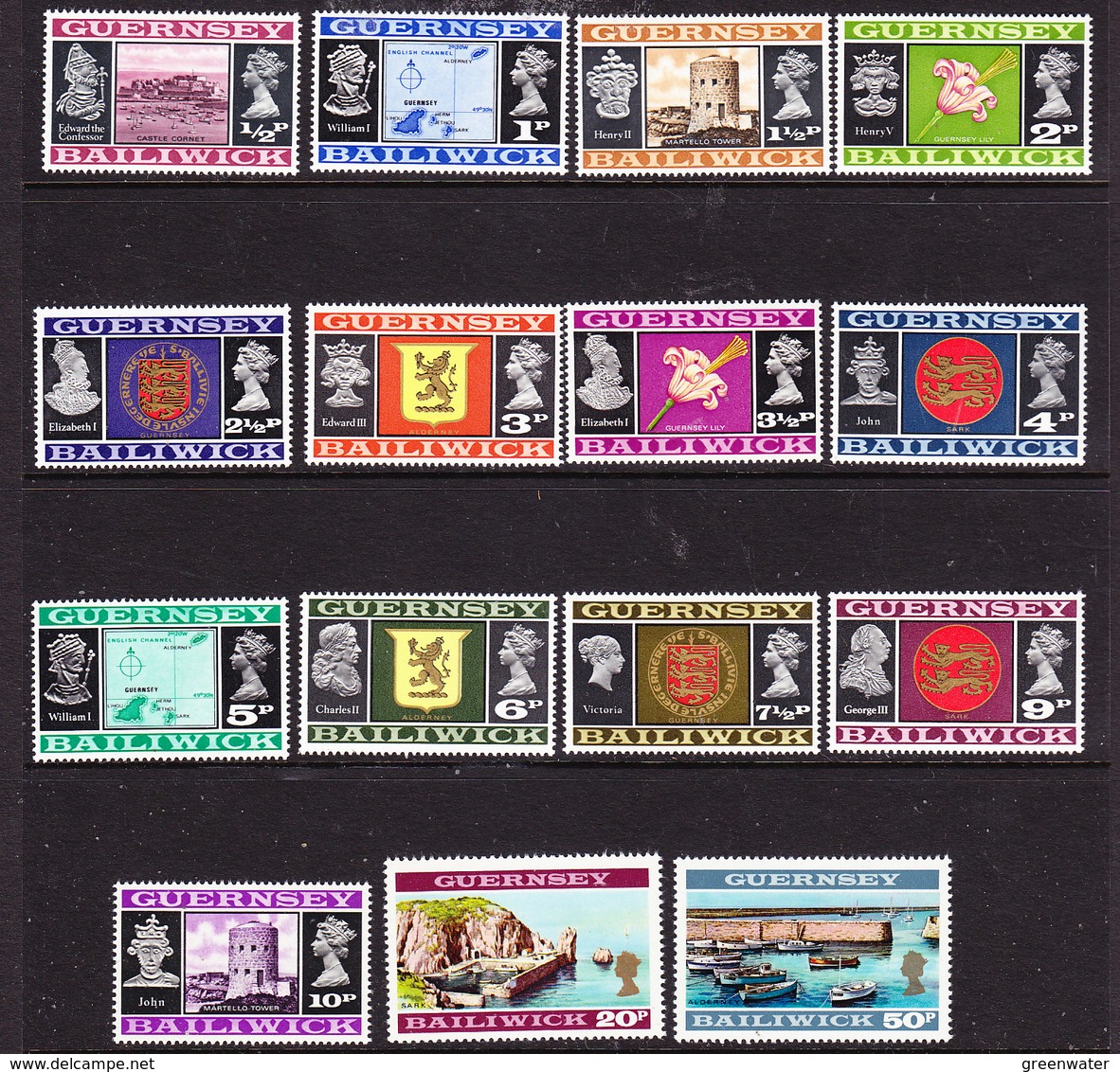 Guernsey 1971 Definitives / Decimal 15v ** Mnh (42527) - Guernsey