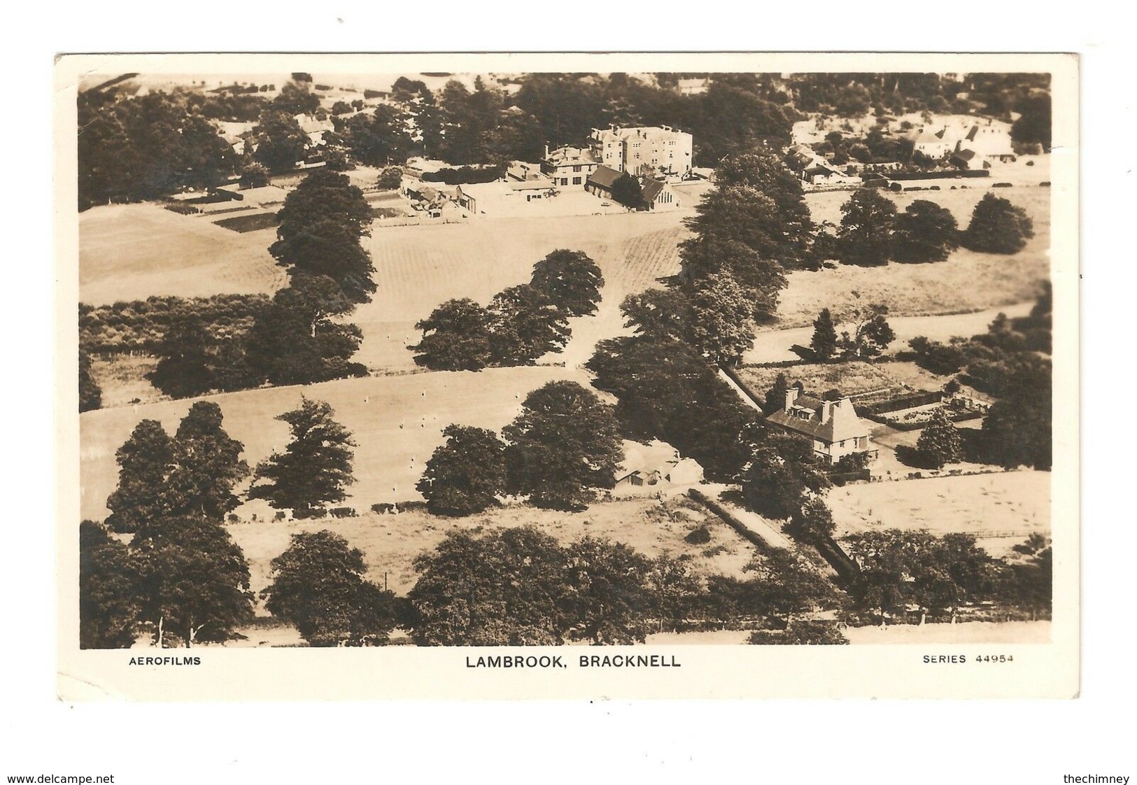 RP LAMBROOK BRACKNELL AERIAL VIEW AEROFILMS USED 1939 - Autres & Non Classés