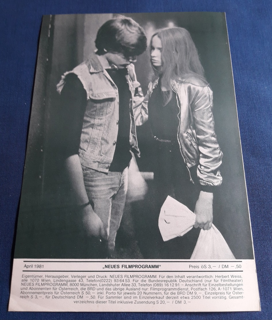 Natja Brunkhorst, Thomas Haustein > "Christiane  F. - Wir Kinder Vom Bahnhof Zoo" > Altes NFP-Filmprogramm '1981 (fp112) - Zeitschriften