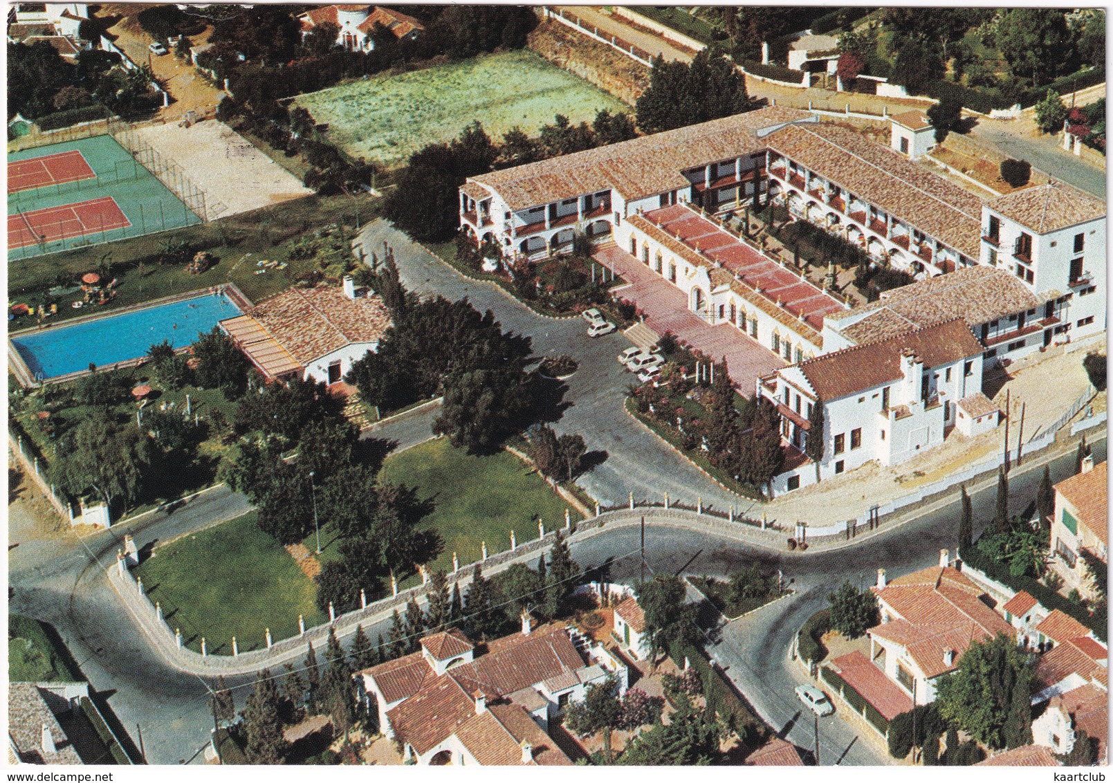 TENNIS COURT - Torremolinos - Hotel 'Montemar' - Swimmingpool - Aerial View - (Espana/Spain) - Tennis