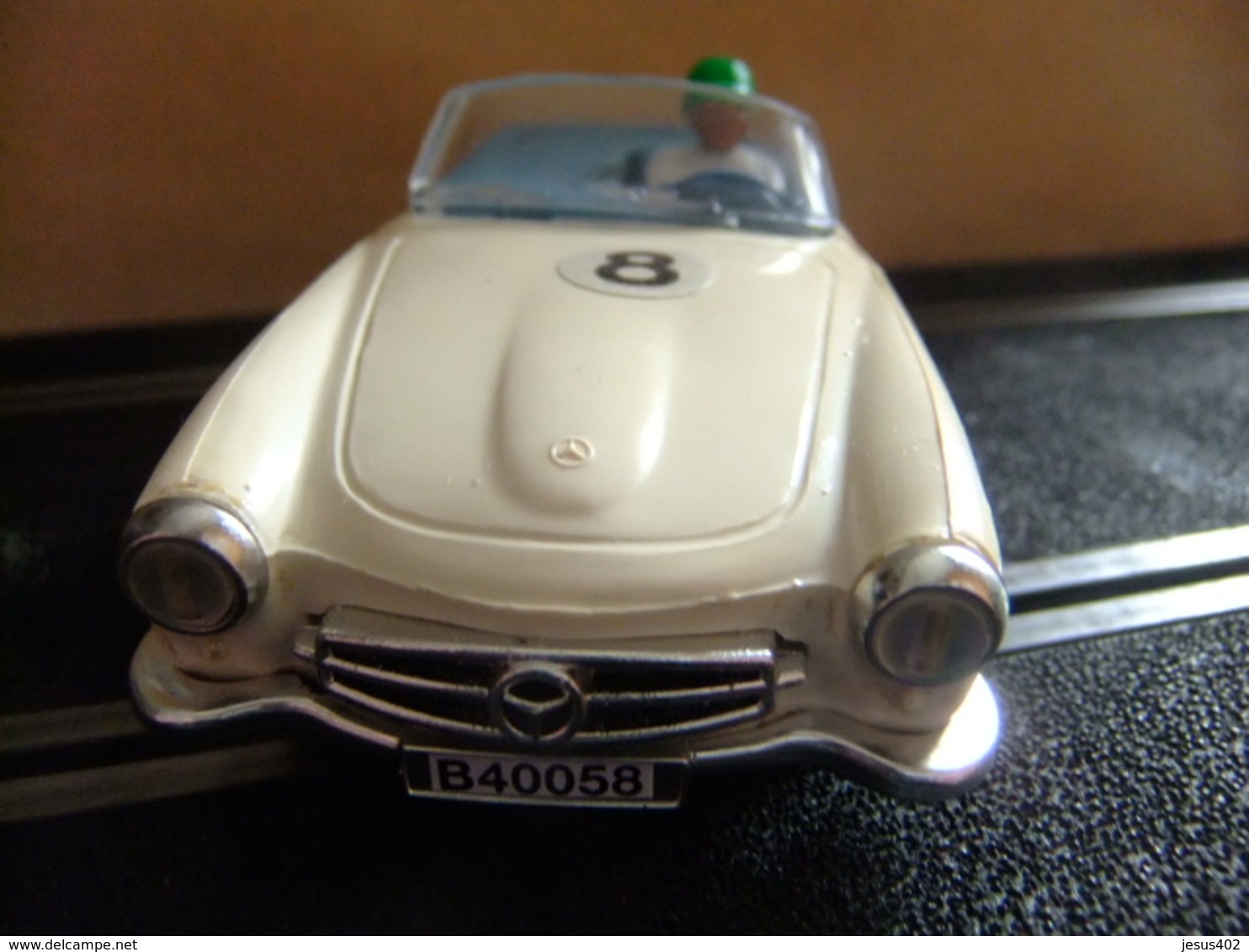 SCALEXTRIC Tri-Ang MERCEDES 190 SL Type 1 C 75 Blanco N 8 Made In England - Circuitos Automóviles