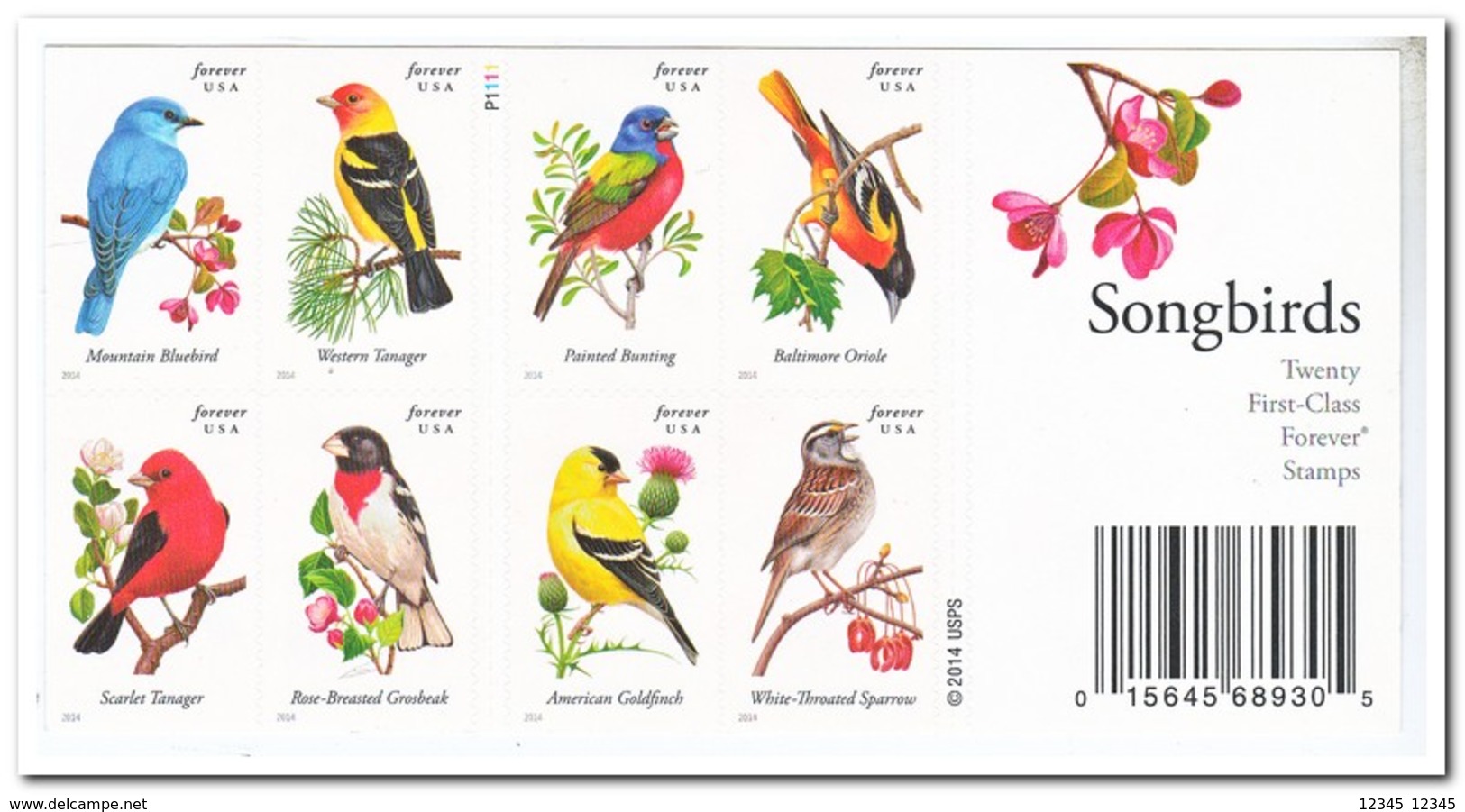 Amerika 2014, Postfris MNH, Birds ( Booklet ) - Servië