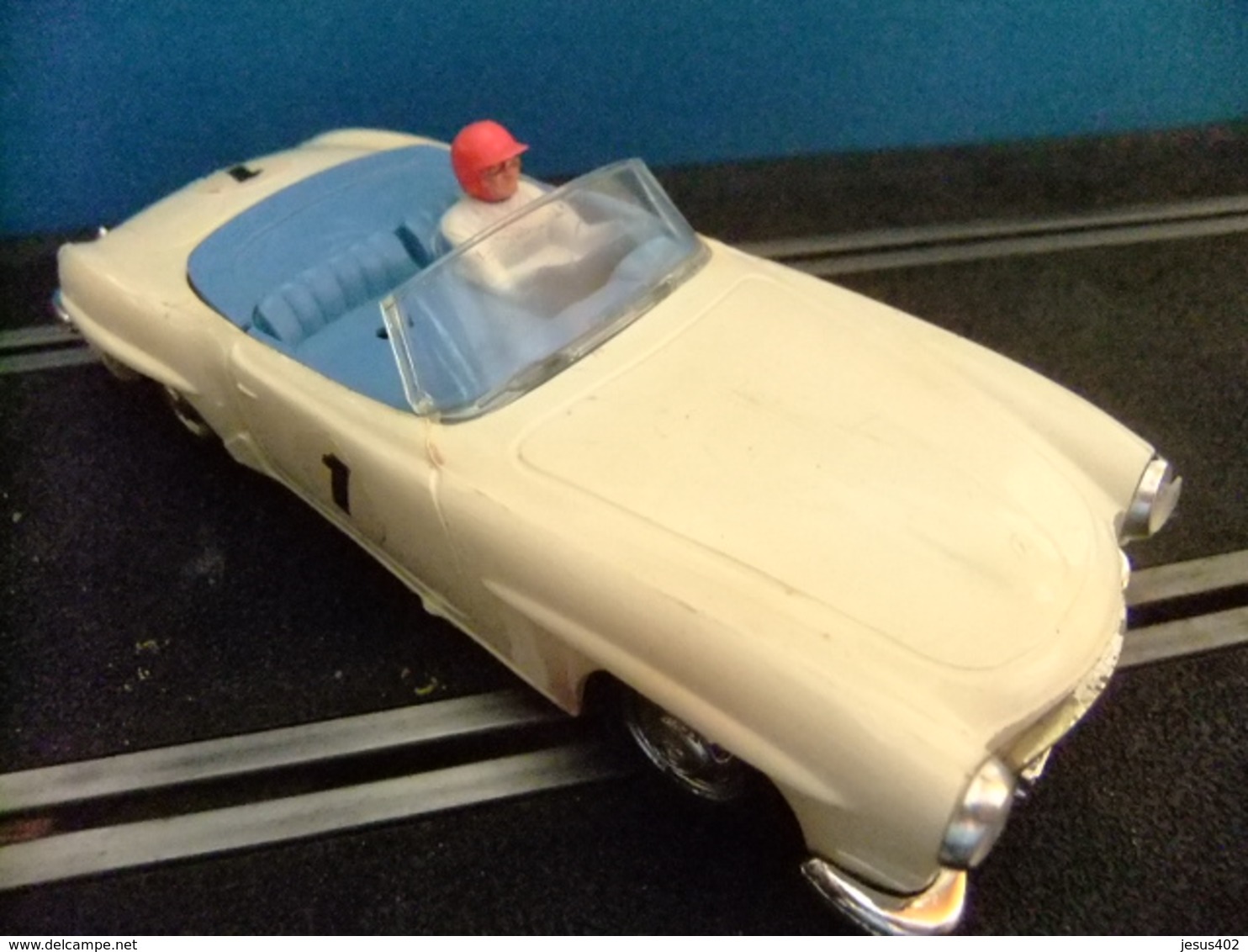 SCALEXTRIC Tri-Ang MERCEDES 190 SL Type 3 C 75 Blanco N 1 Made In England - Circuits Automobiles