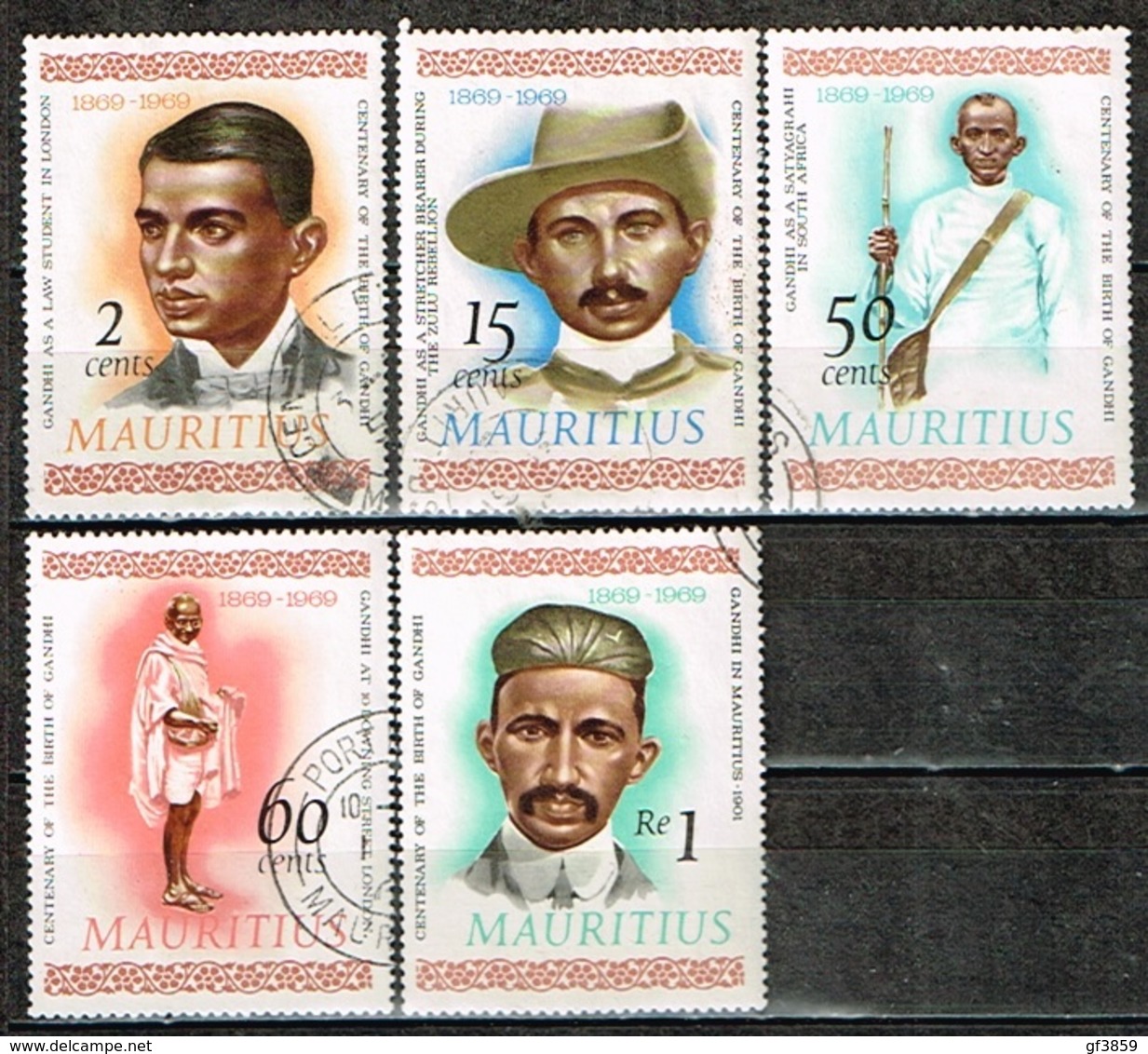 ILE MAURICE/MAURITIUS /Oblitérés/Used /1969 - 100 Ans Naissance Du Mahatma Gandhi - Maurice (1968-...)